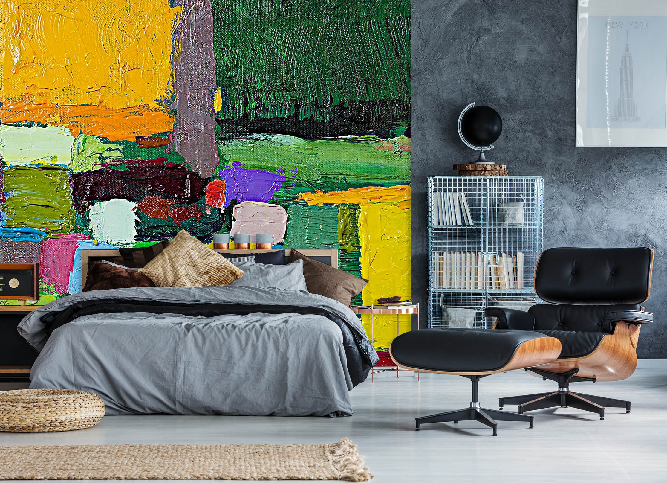 3D Colored Field 190 Allan P. Friedlander Wall Mural Wall Murals