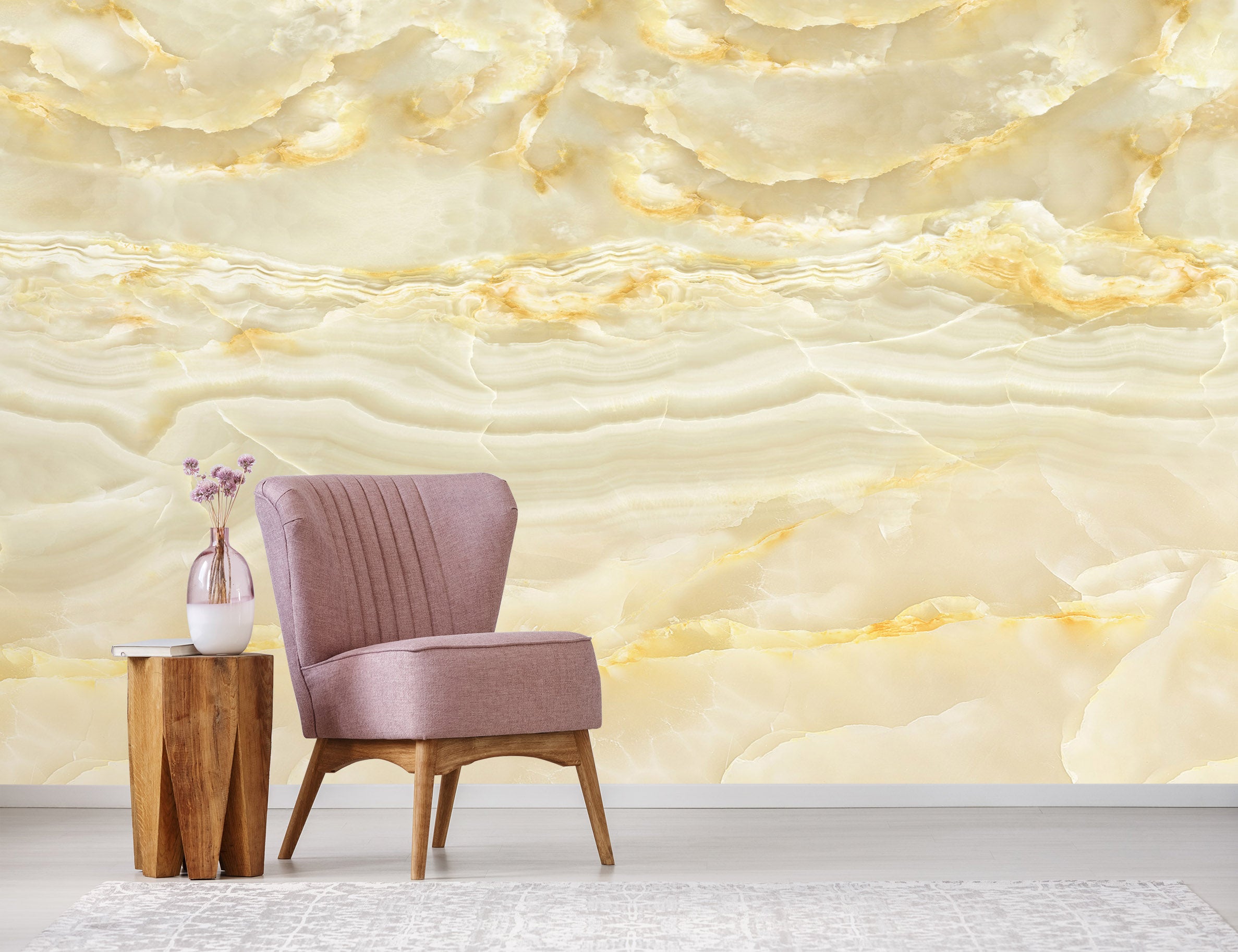 3D Abstract Yellow 1507 Wall Murals