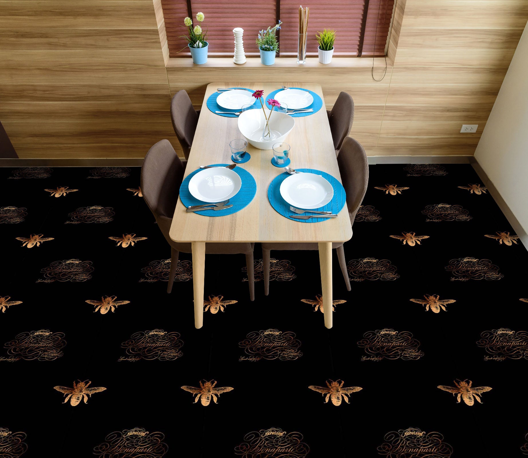 3D Insect Pattern 10024 Uta Naumann Floor Mural