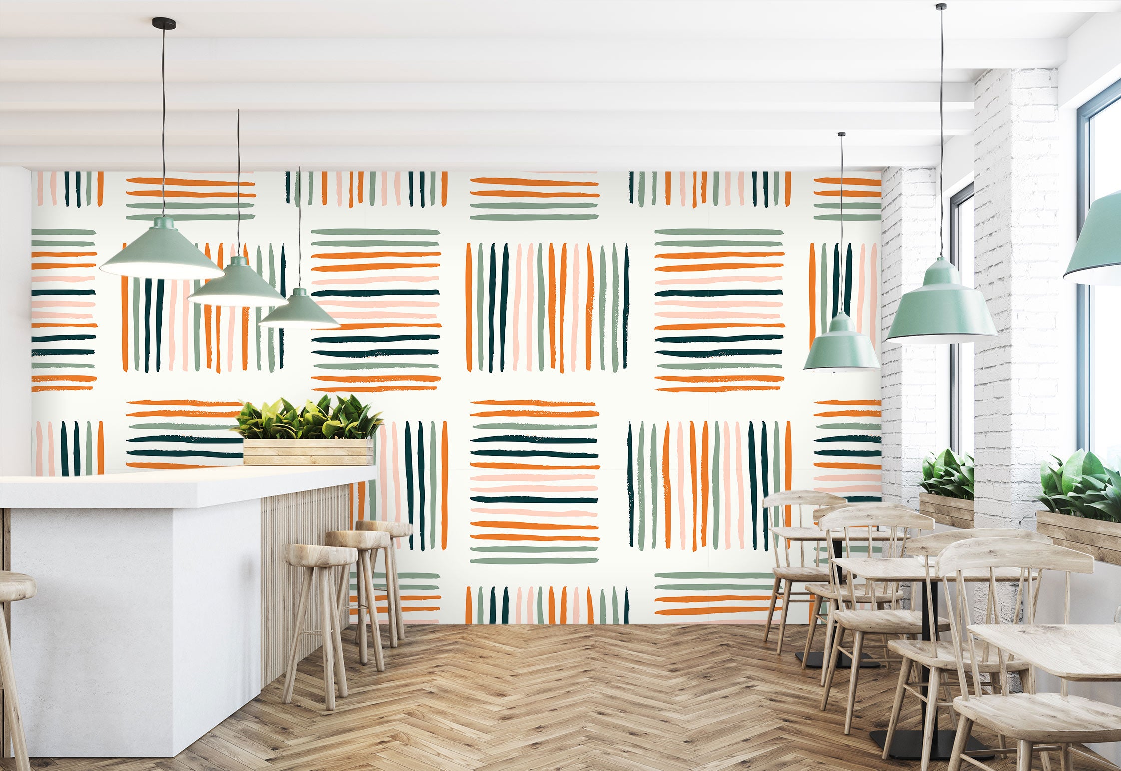 3D Colorful Line Stripes 120122 Kashmira Jayaprakash Wall Mural Wall Murals