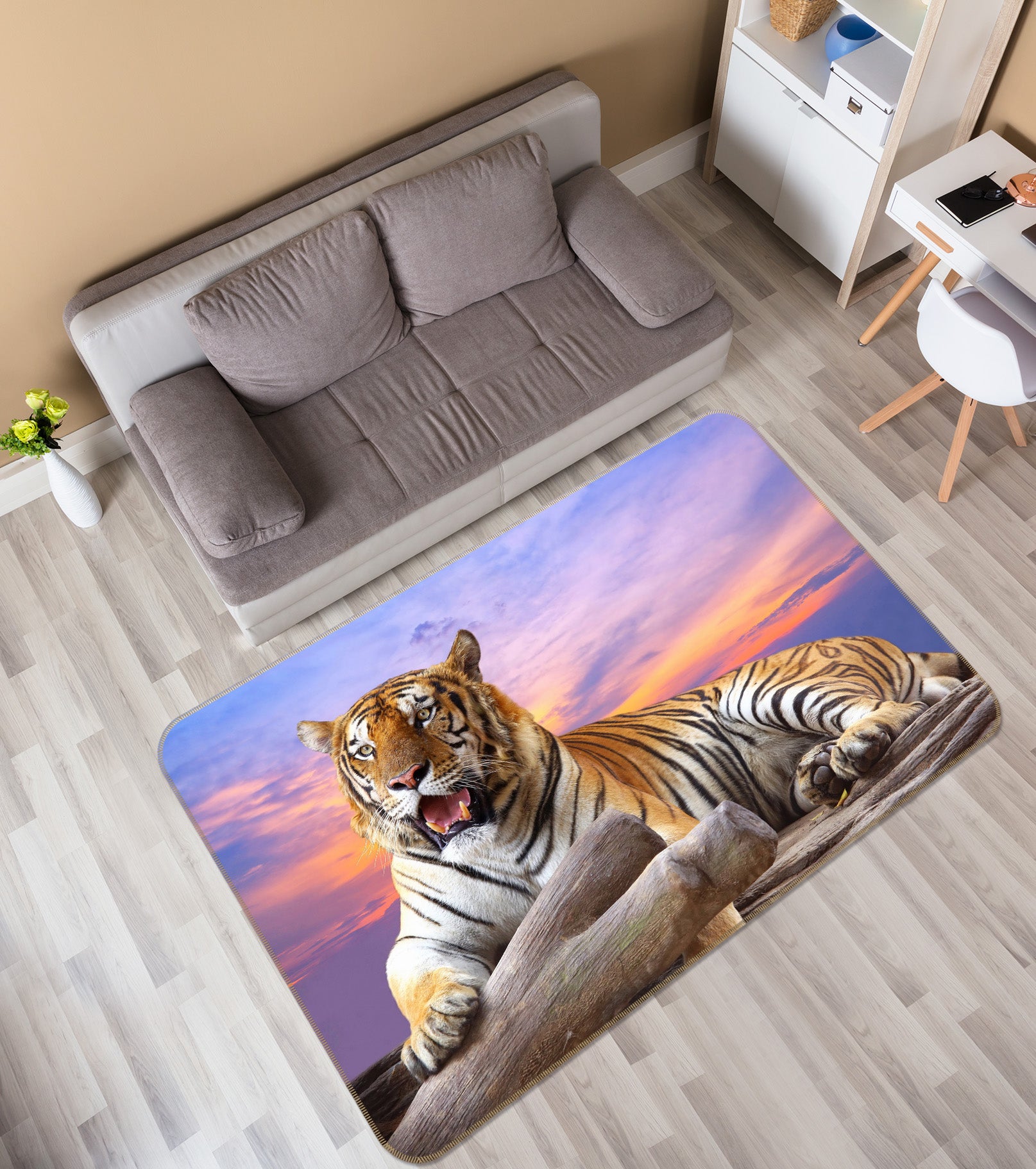 3D Tiger 38158 Animal Non Slip Rug Mat