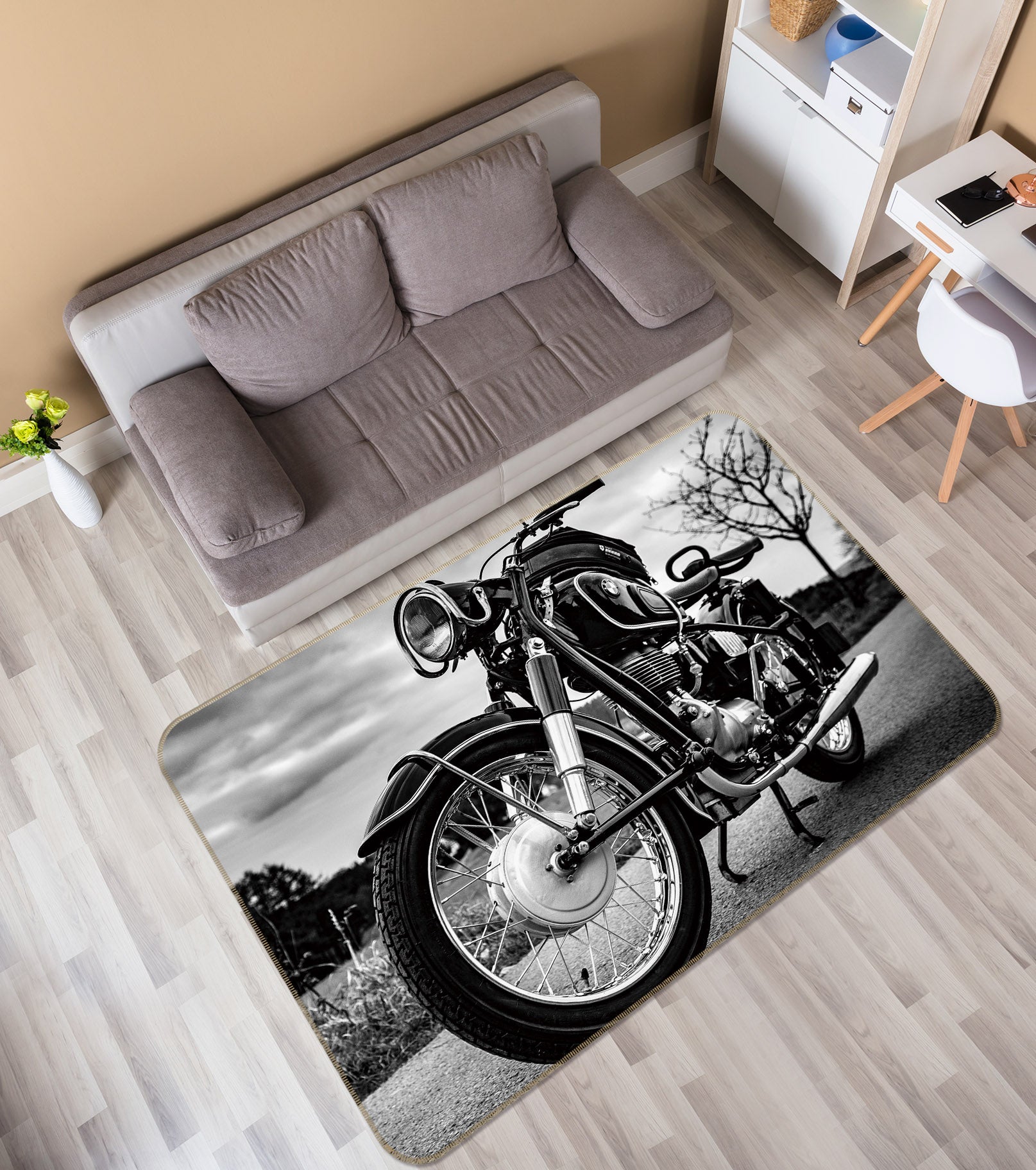 3D Motorcycle 42080 Vehicle Non Slip Rug Mat