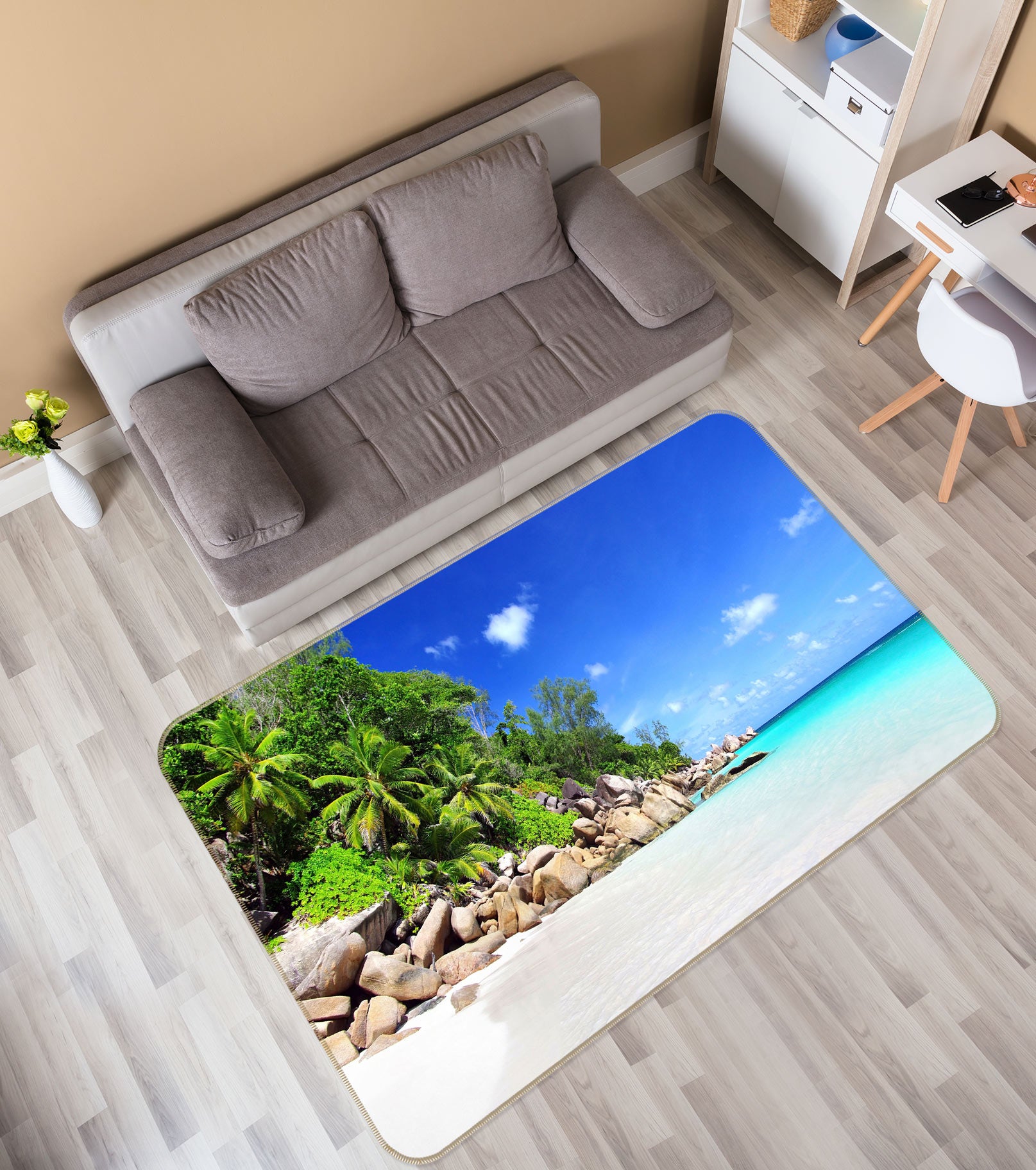 3D Seaside 77224 Non Slip Rug Mat