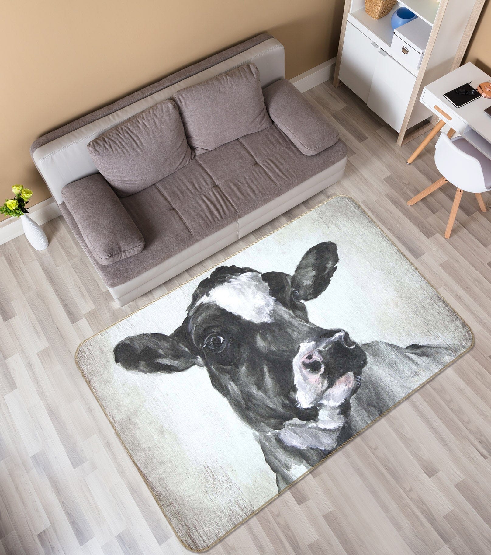 3D Cattle 1008 Debi Coules Rug Non Slip Rug Mat Mat AJ Creativity Home 