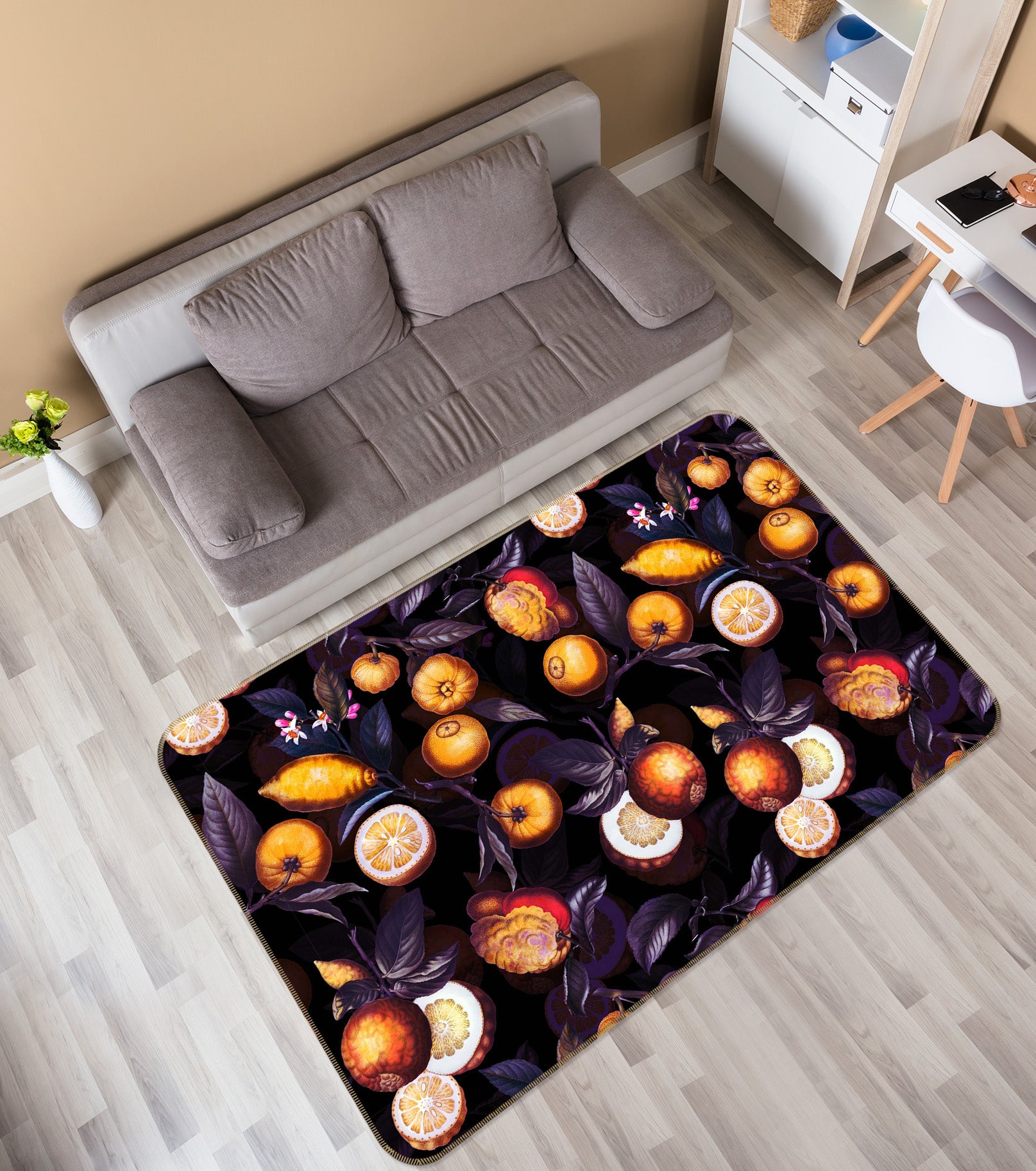 3D Golden Fruit 147 Uta Naumann Rug Non Slip Rug Mat