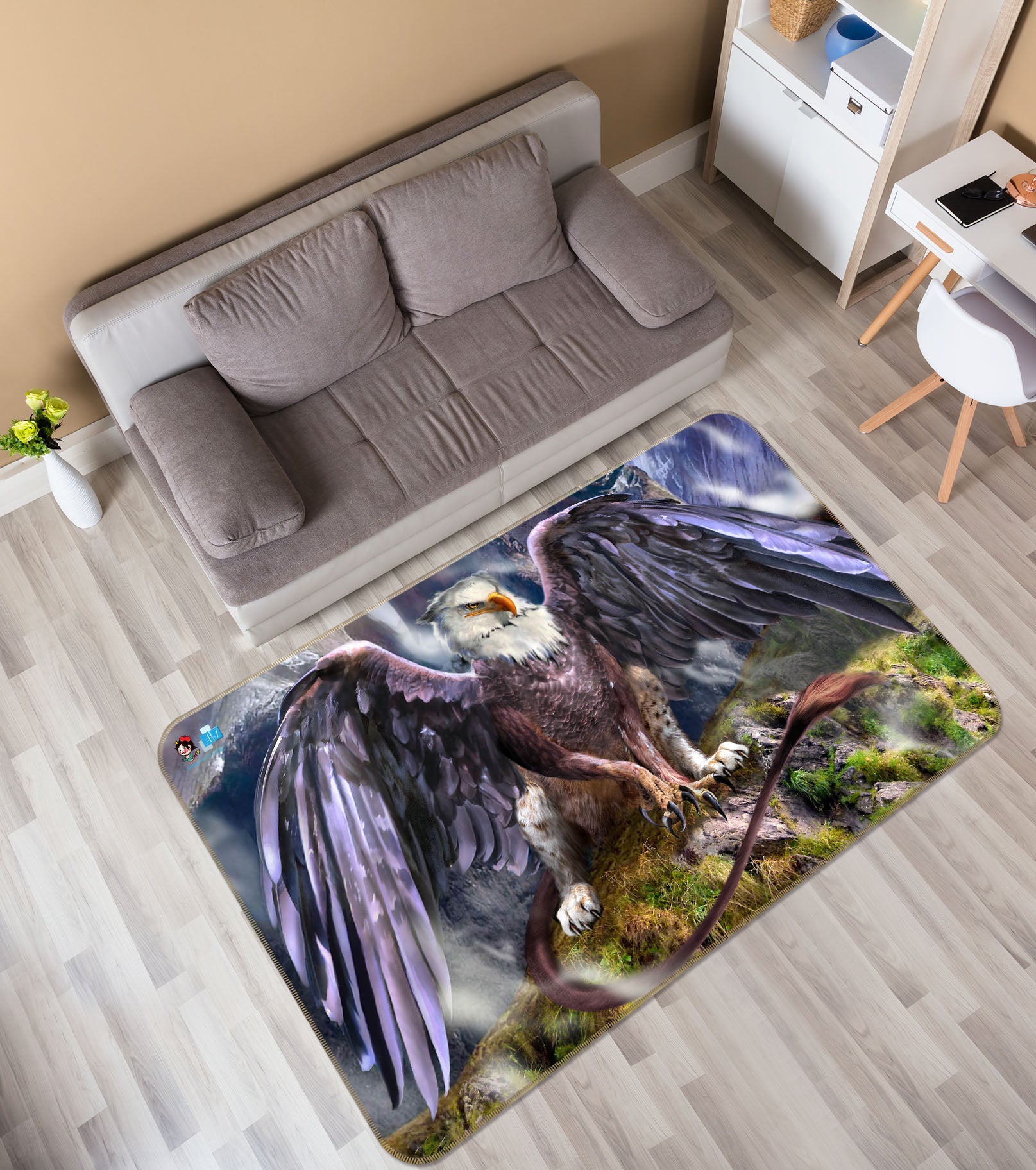 3D Eagle Wings 8211 Ruth Thompson Rug Non Slip Rug Mat