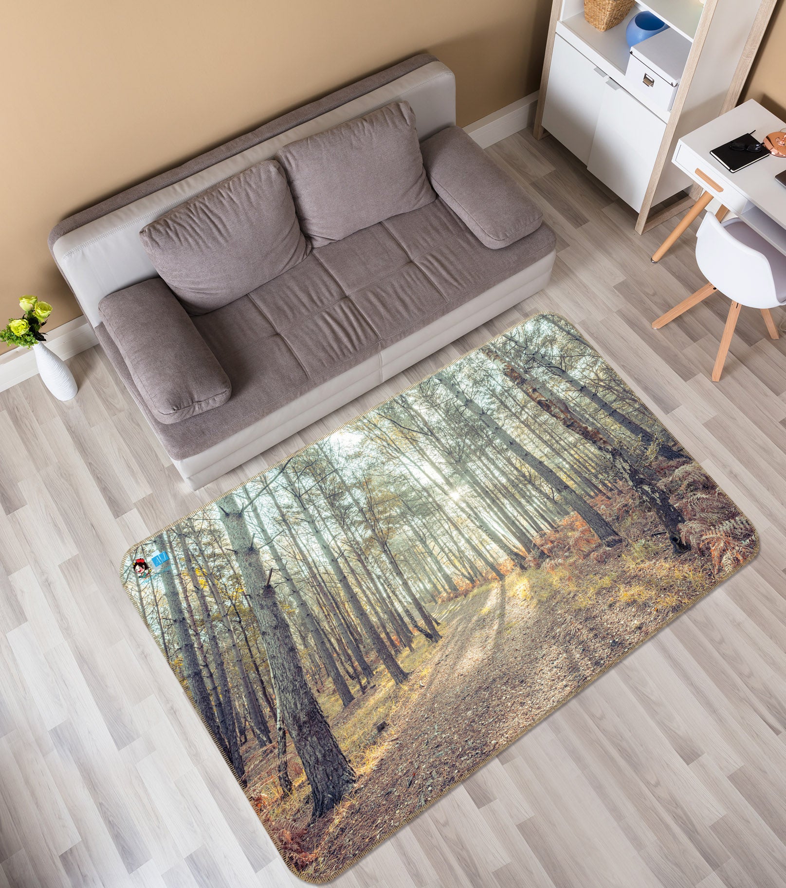 3D Sunshine Forest 6796 Assaf Frank Rug Non Slip Rug Mat