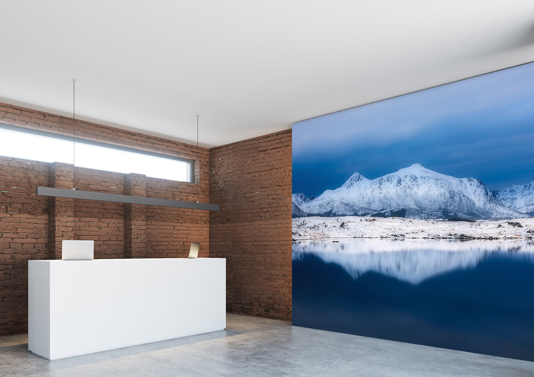 3D Snow Mountain Lake 1403 Marco Carmassi Wall Mural Wall Murals