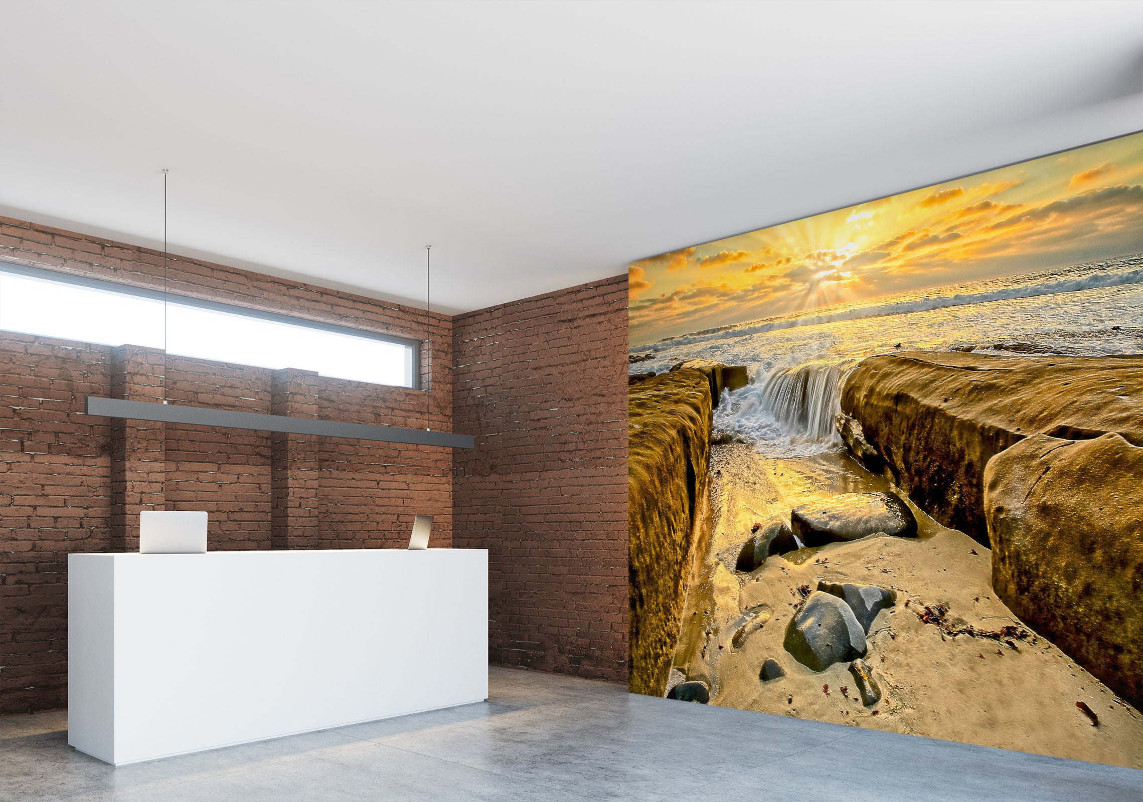 3D Stone Water 61154 Kathy Barefield Wall Mural Wall Murals