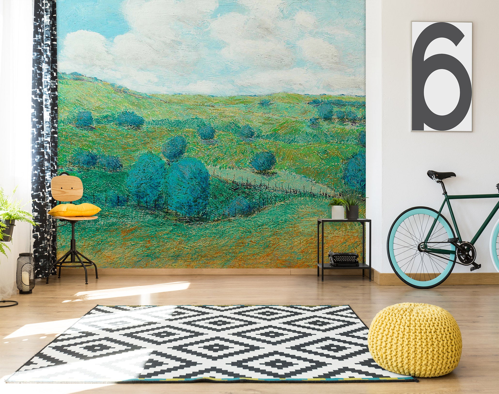 3D Green Meadow 110 Allan P. Friedlander Wall Mural Wall Murals