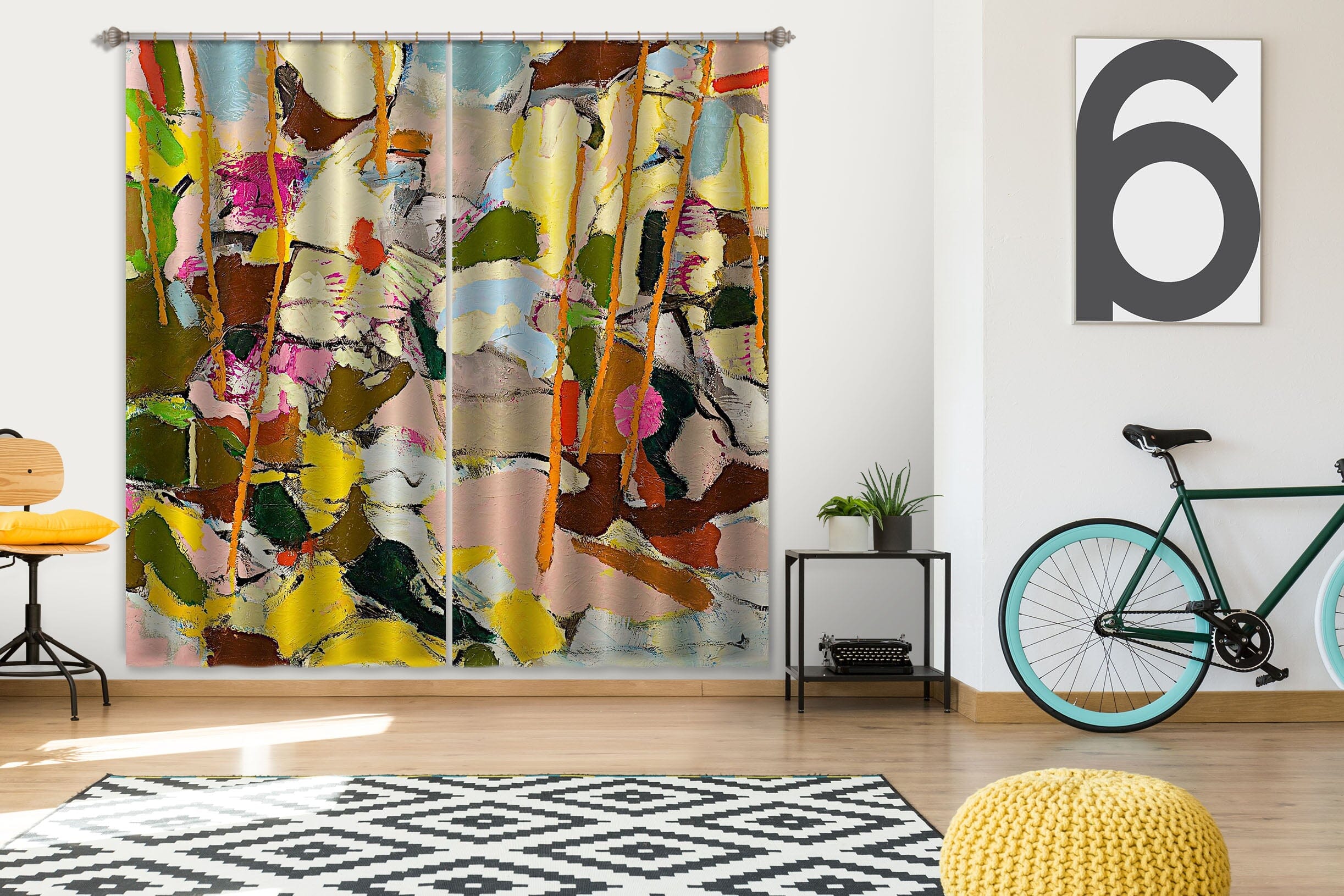 3D Color Graffiti 148 Allan P. Friedlander Curtain Curtains Drapes Curtains AJ Creativity Home 