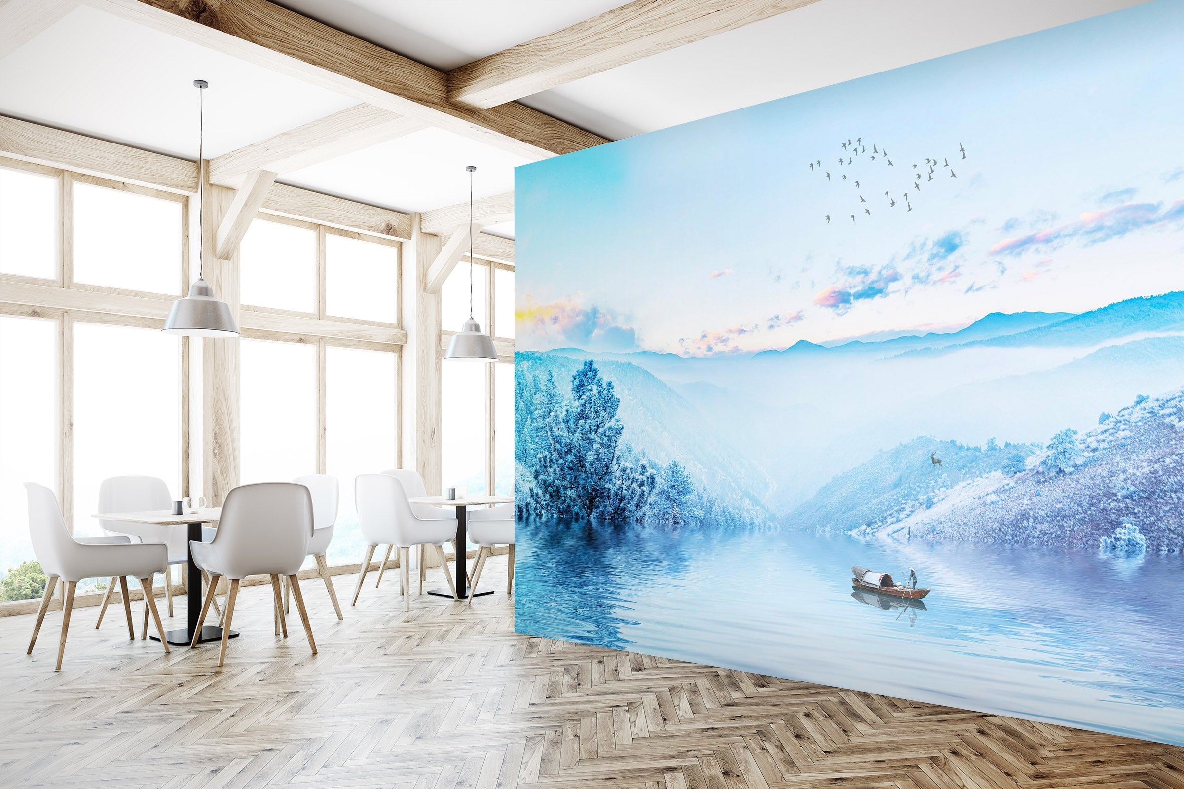 3D Valley Creek 2078 Wall Murals