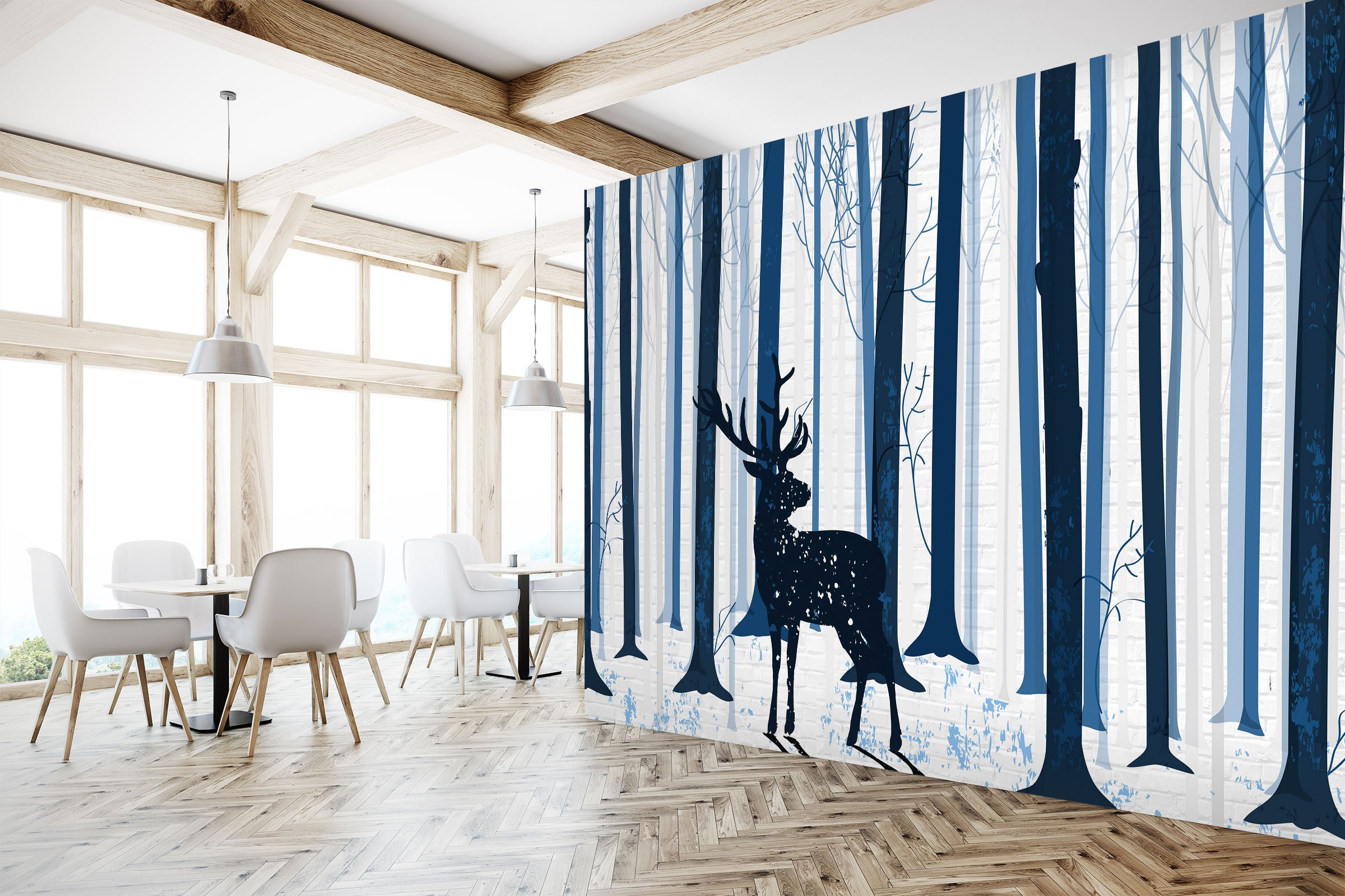 3D Night Forest 1457 Wall Murals