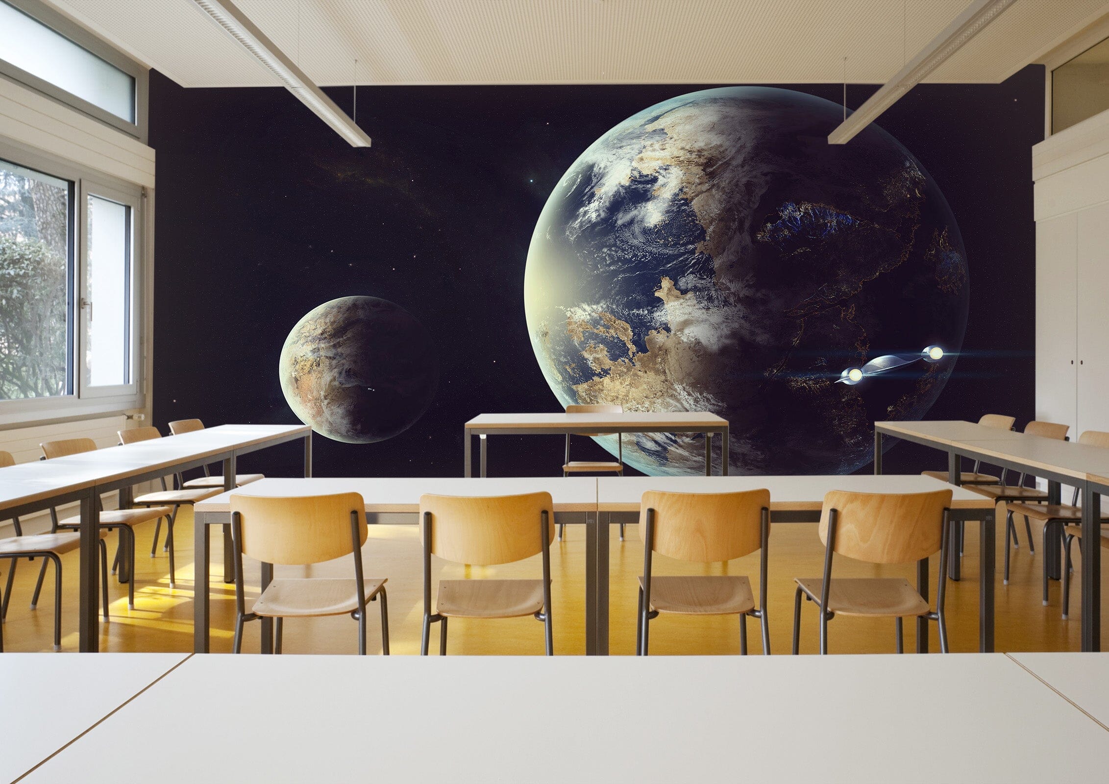 3D Giant Planet 012 Wall Murals Wallpaper AJ Wallpaper 2 