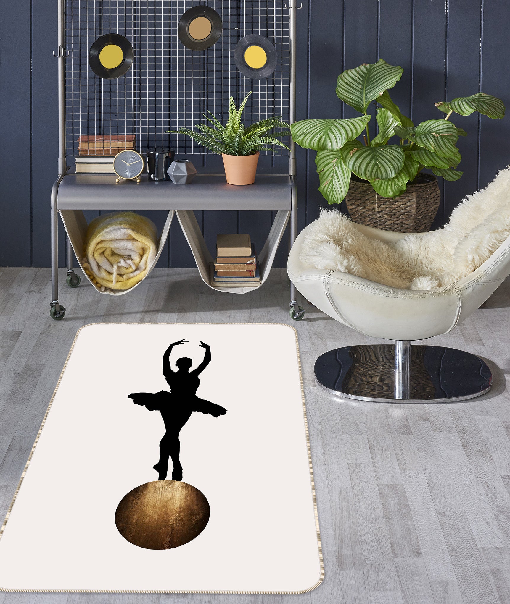 3D Prima Ballerina 1099 Boris Draschoff Rug Non Slip Rug Mat