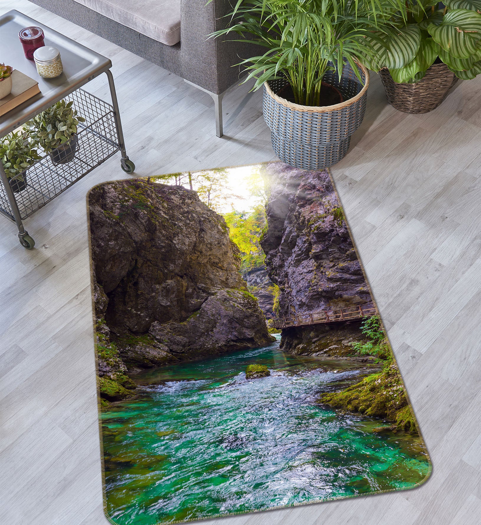 3D Lake Water 26061 Non Slip Rug Mat