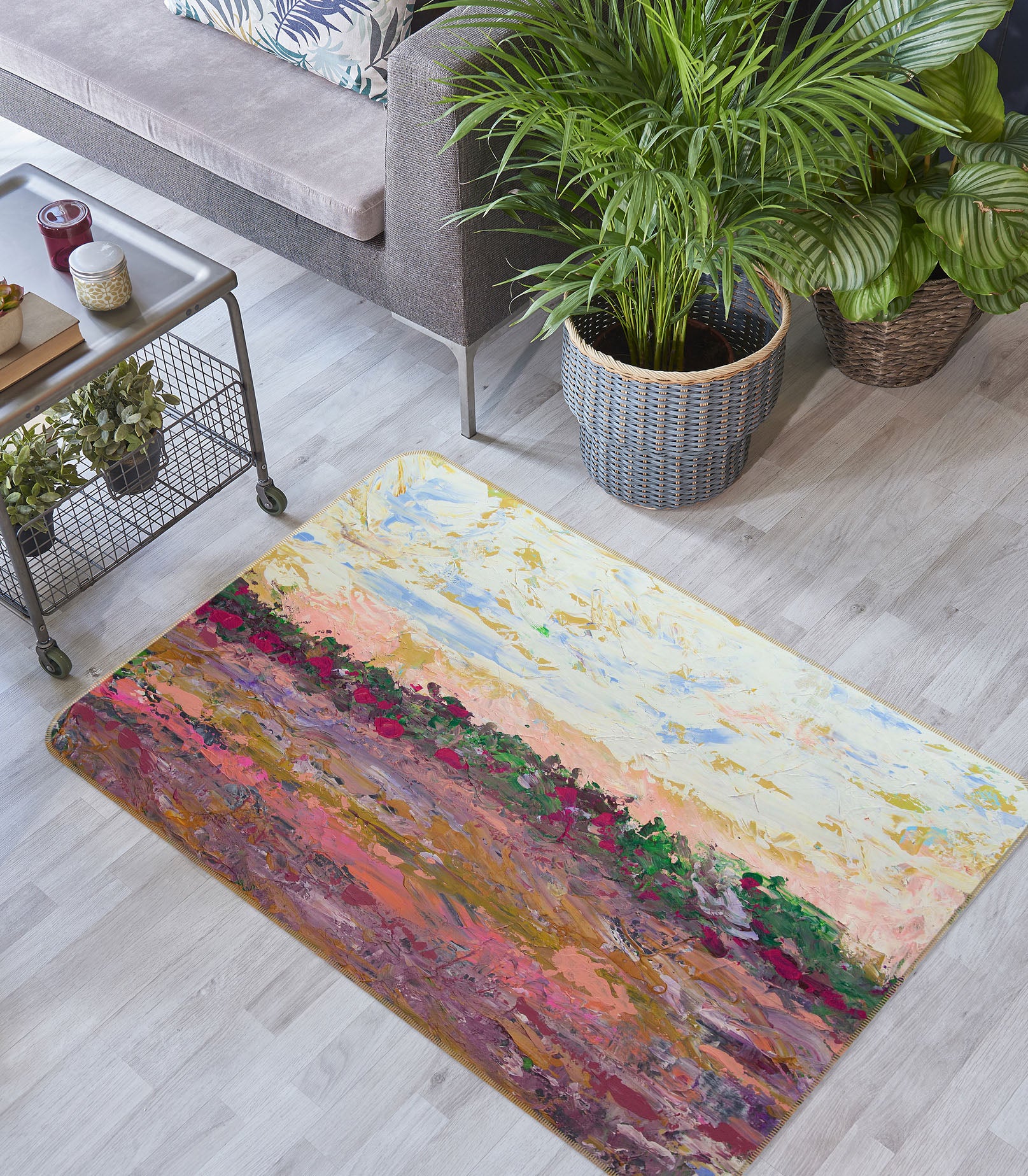 3D Summer Sunset 1116 Allan P. Friedlander Rug Non Slip Rug Mat