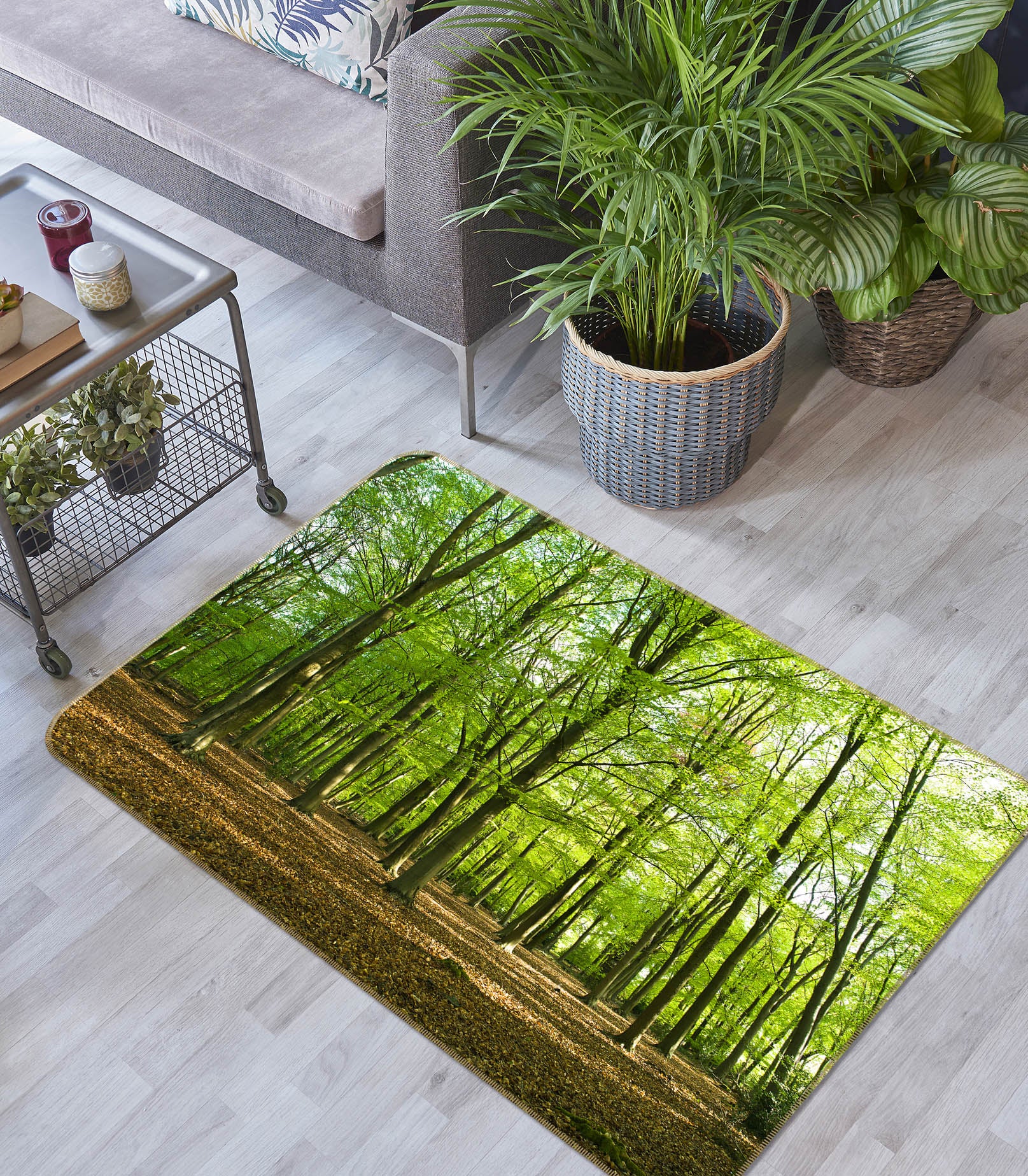 3D Forest 83198 Assaf Frank Rug Non Slip Rug Mat