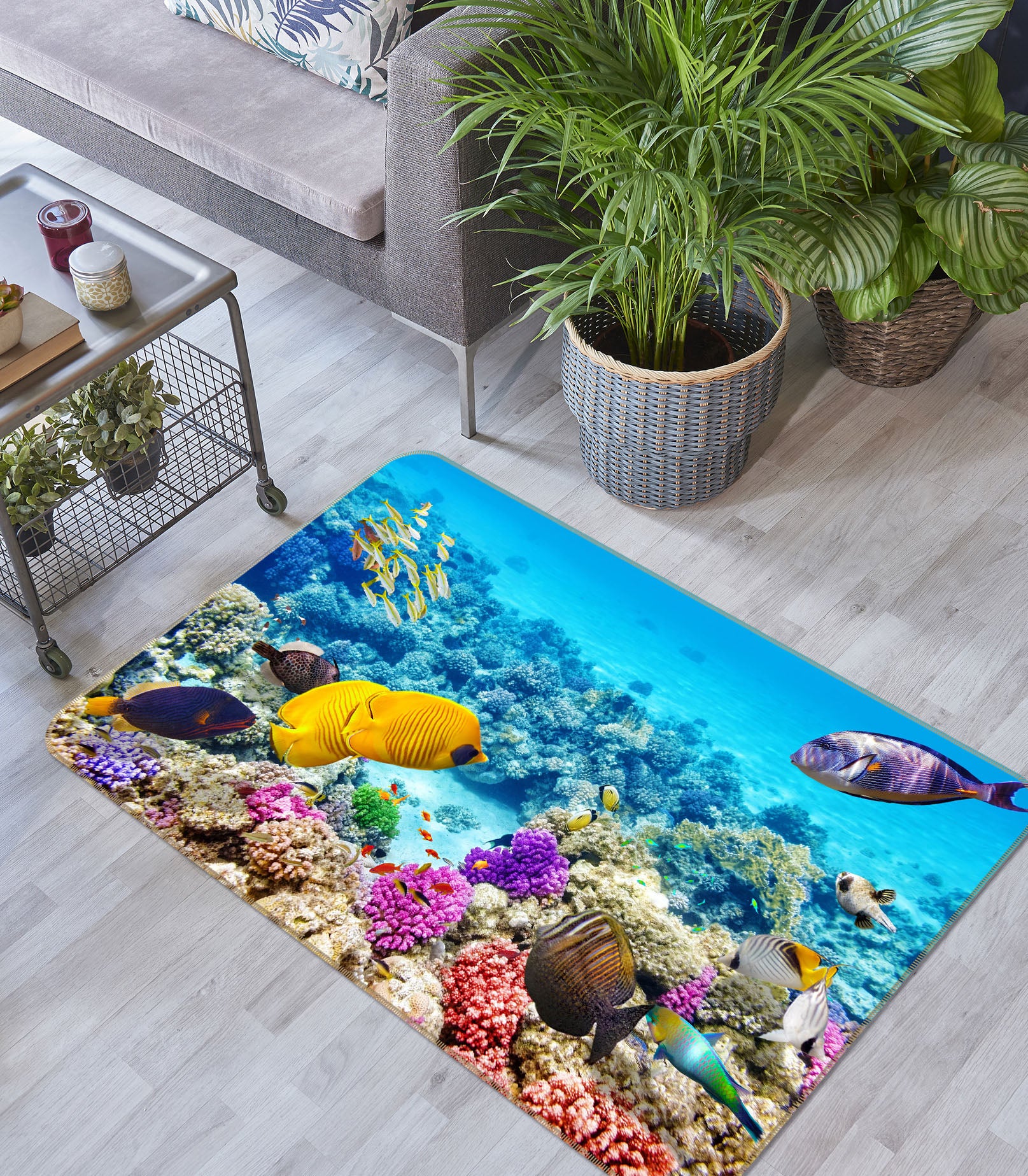 3D Marine Fish Coral 38161 Animal Non Slip Rug Mat