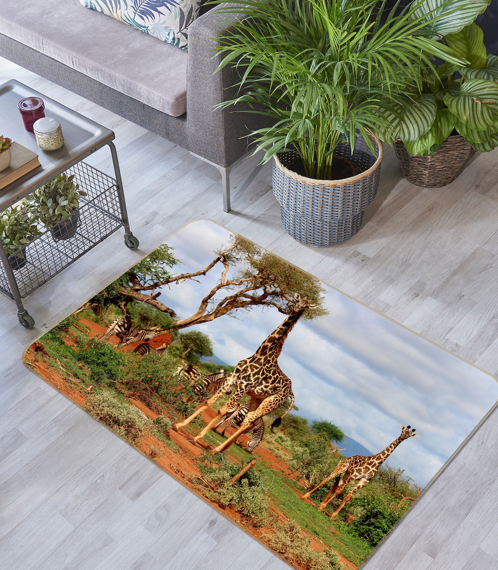 3D Giraffe 68195 Animal Non Slip Rug Mat