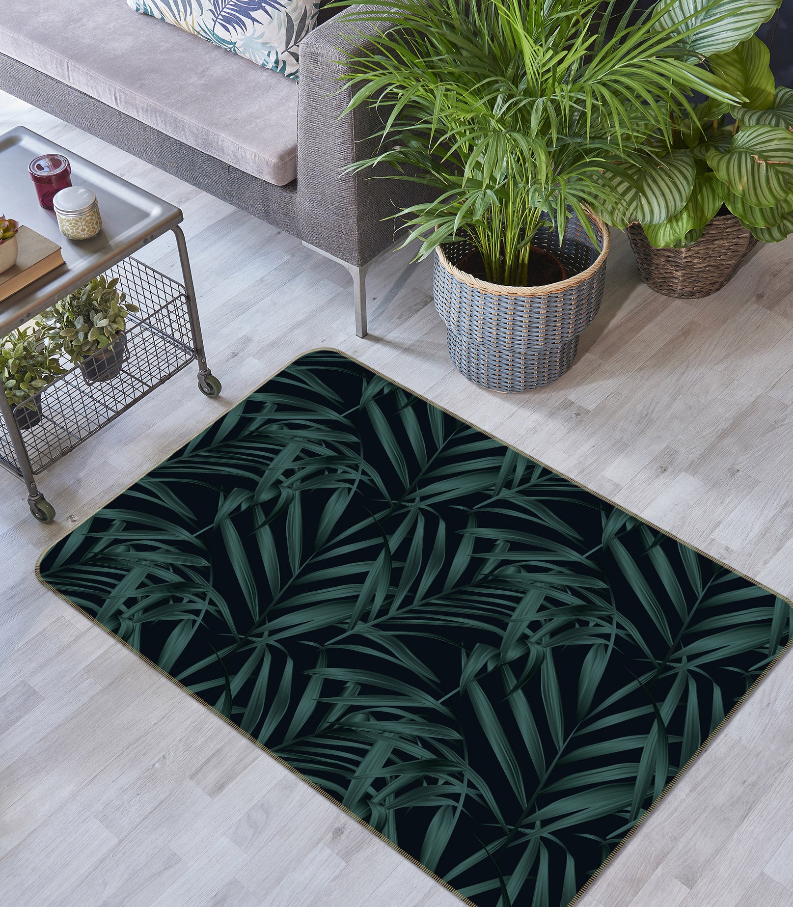 3D Leaves 25223 Non Slip Rug Mat