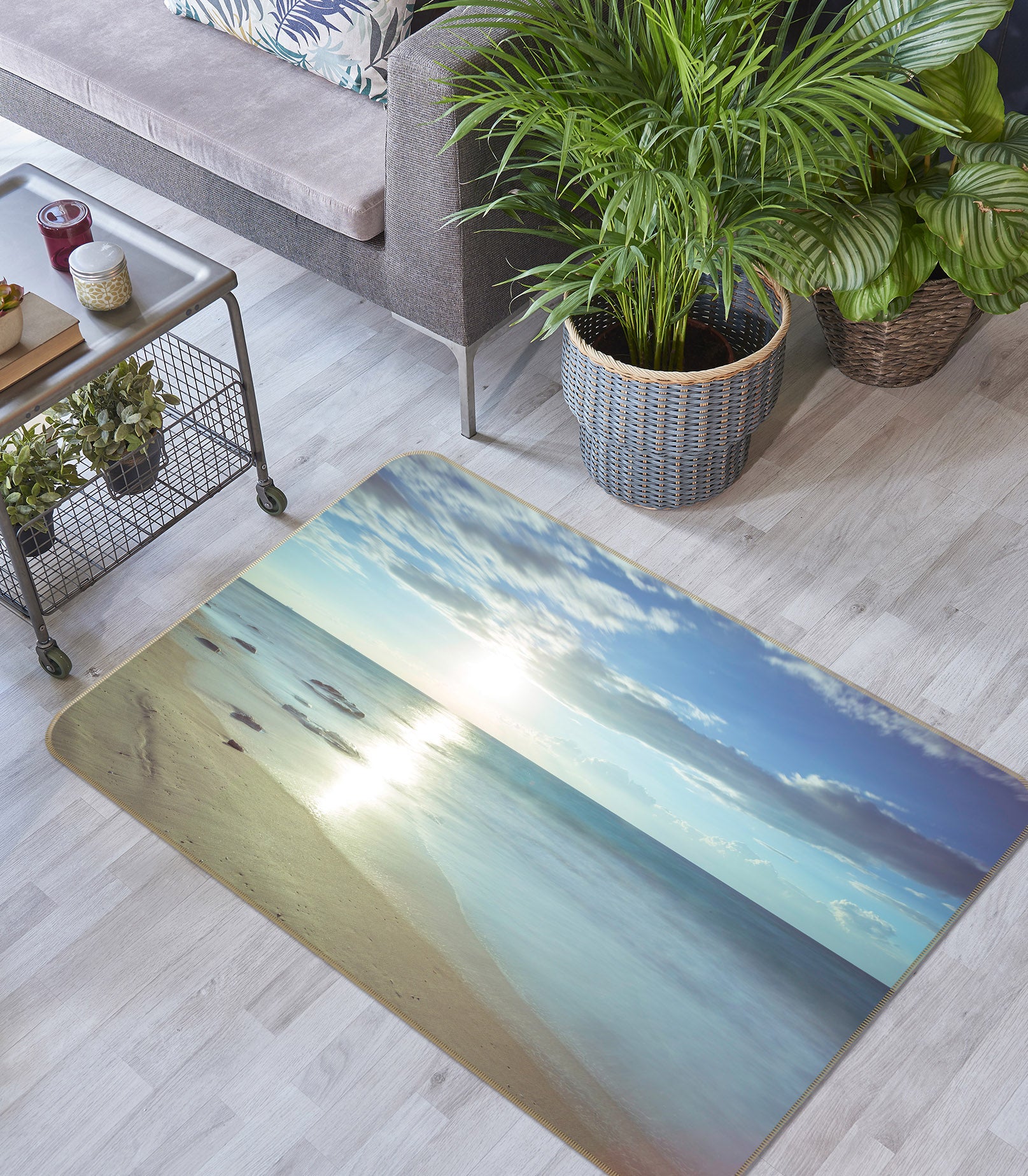 3D Sunny Sea 3028 Assaf Frank Rug Non Slip Rug Mat