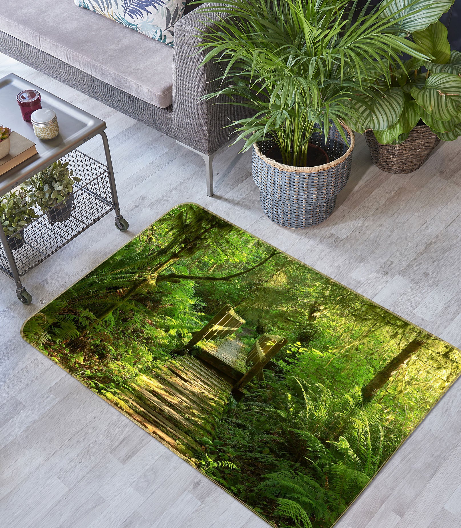 3D Walk Woods 84085 Kathy Barefield Rug Non Slip Rug Mat