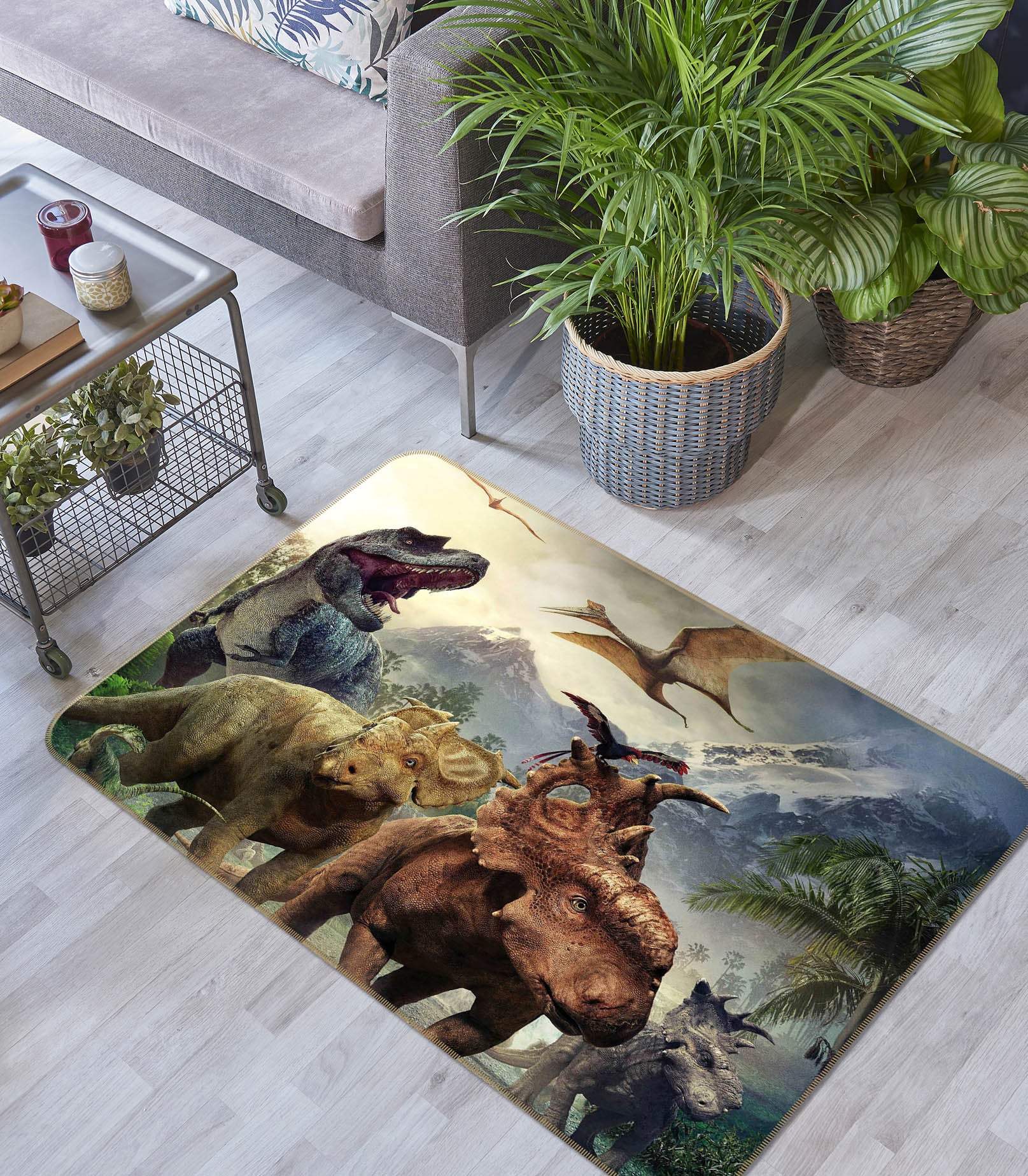 3D Era Dinosaurs 68172 Animal Non Slip Rug Mat