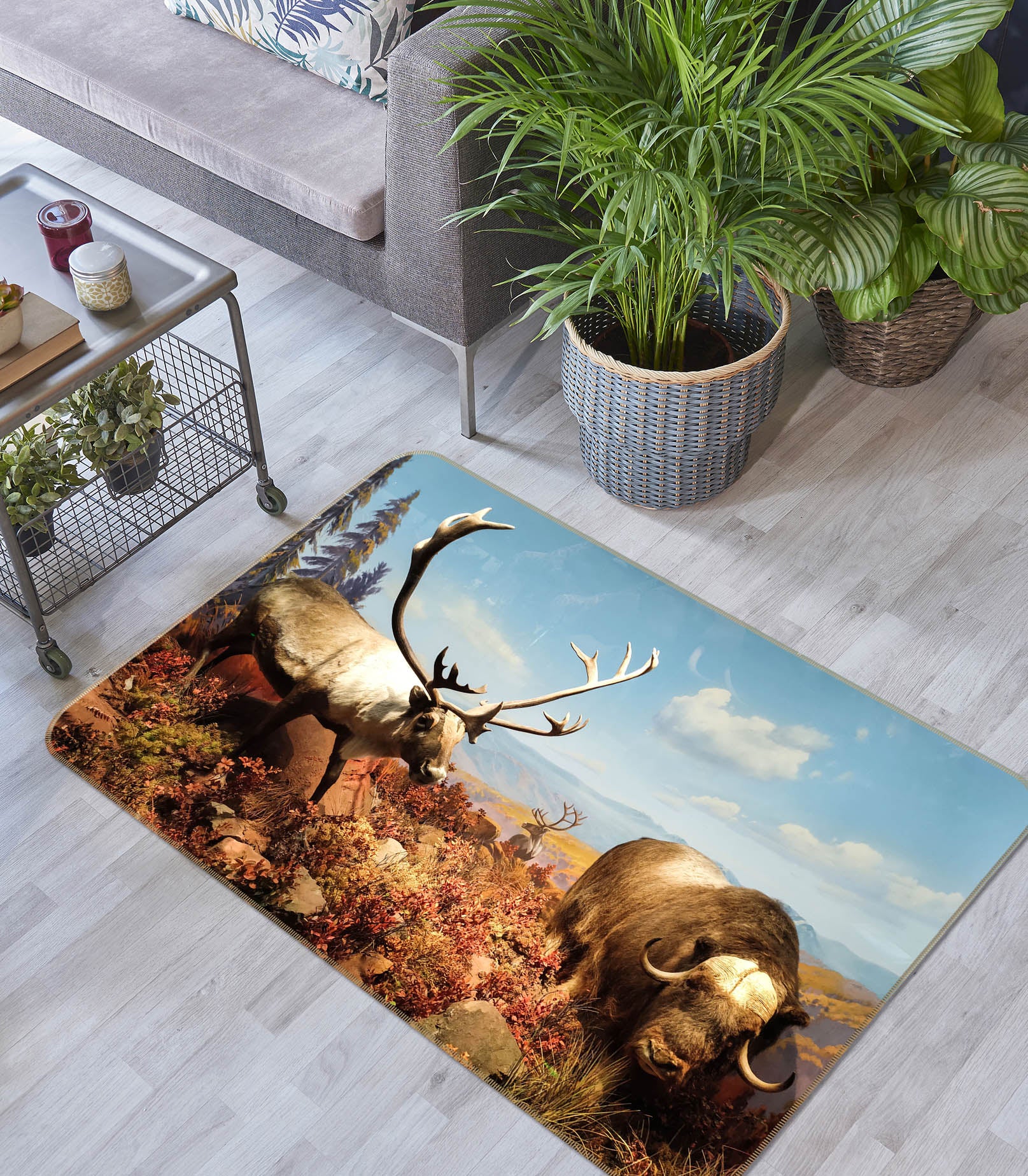 3D Cattle Sheep 68220 Animal Non Slip Rug Mat