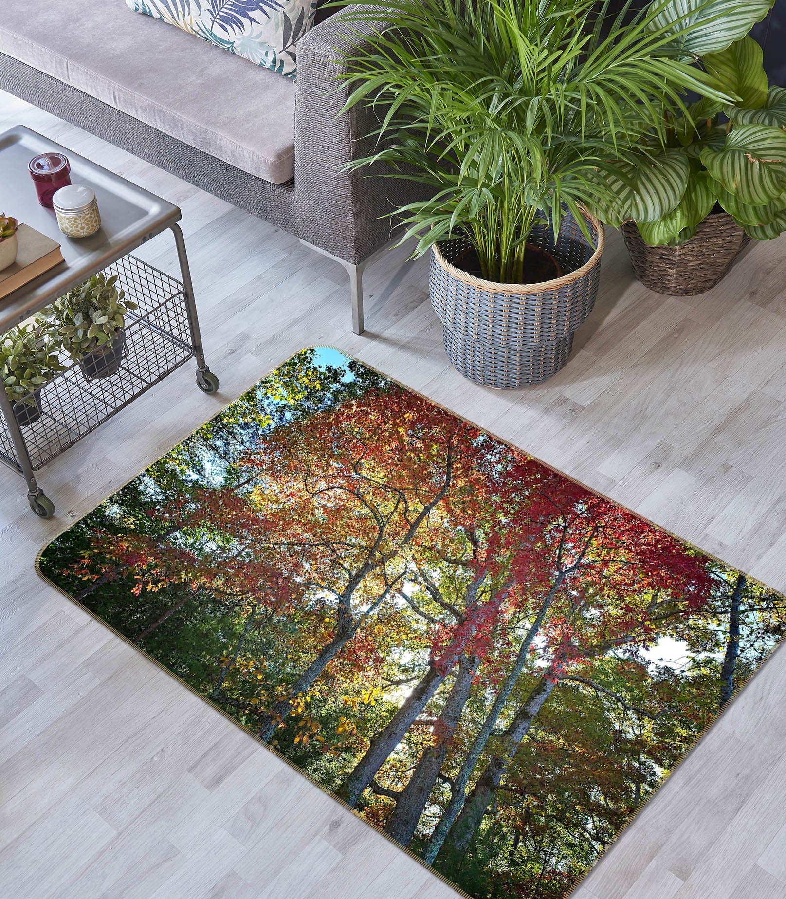 3D Nature's Kaleidoscope 84072 Kathy Barefield Rug Non Slip Rug Mat