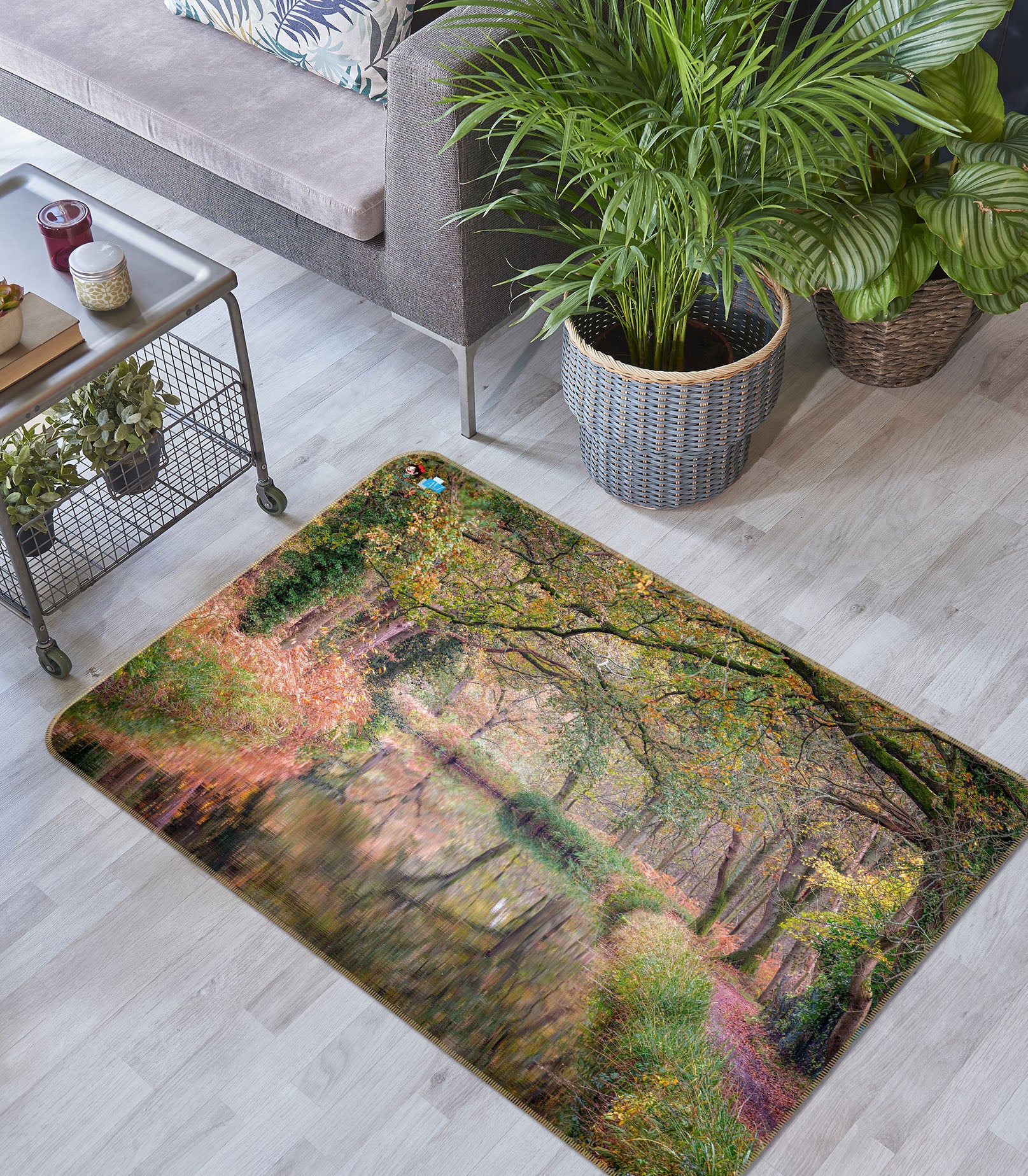 3D Branch River 6748 Assaf Frank Rug Non Slip Rug Mat