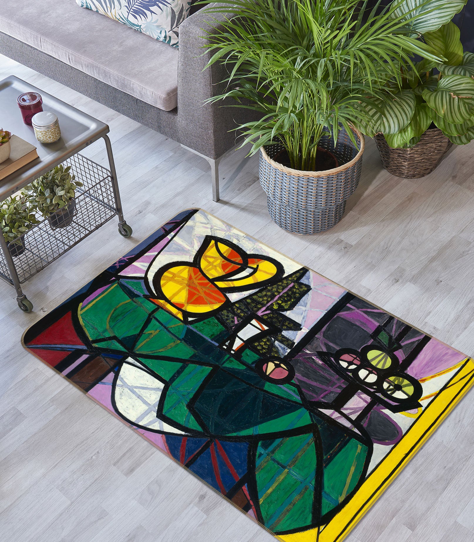 3D Abstract Pattern 33142 Non Slip Rug Mat