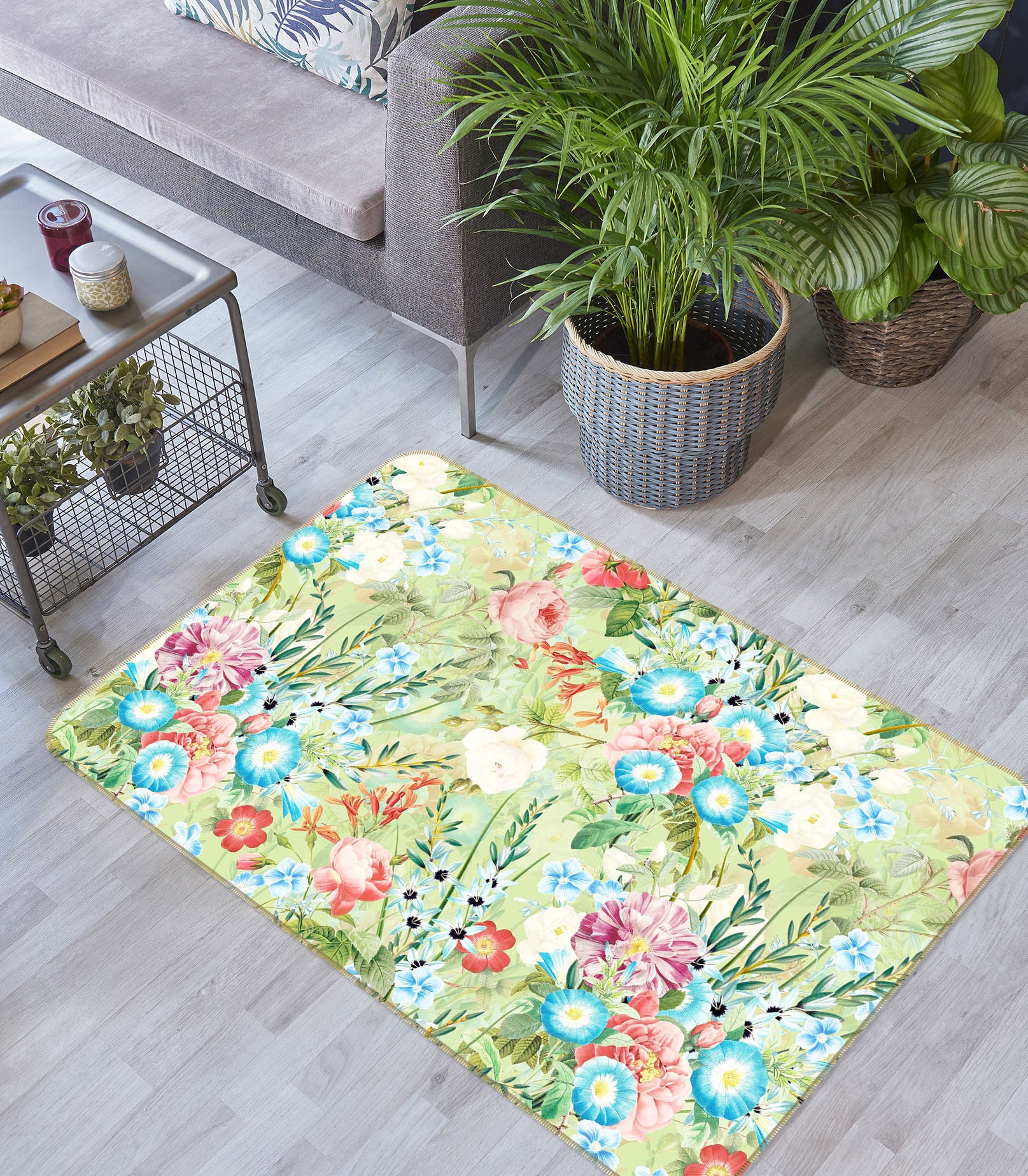 3D Color Spring 140 Uta Naumann Rug Non Slip Rug Mat