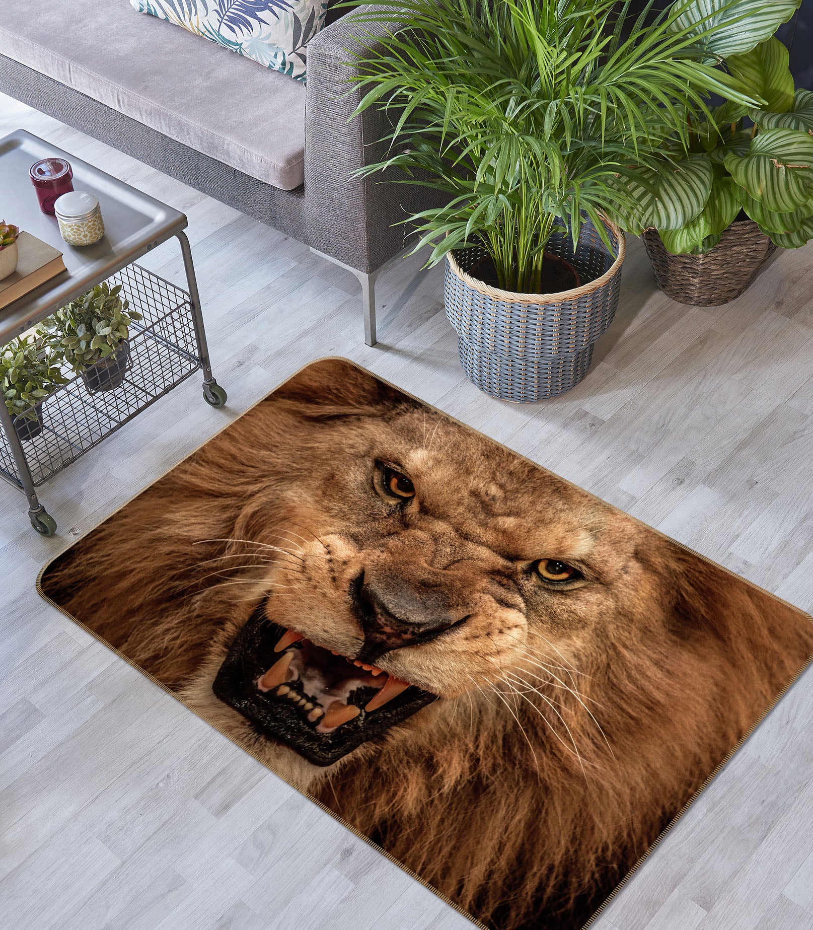 3D Lion 68192 Animal Non Slip Rug Mat