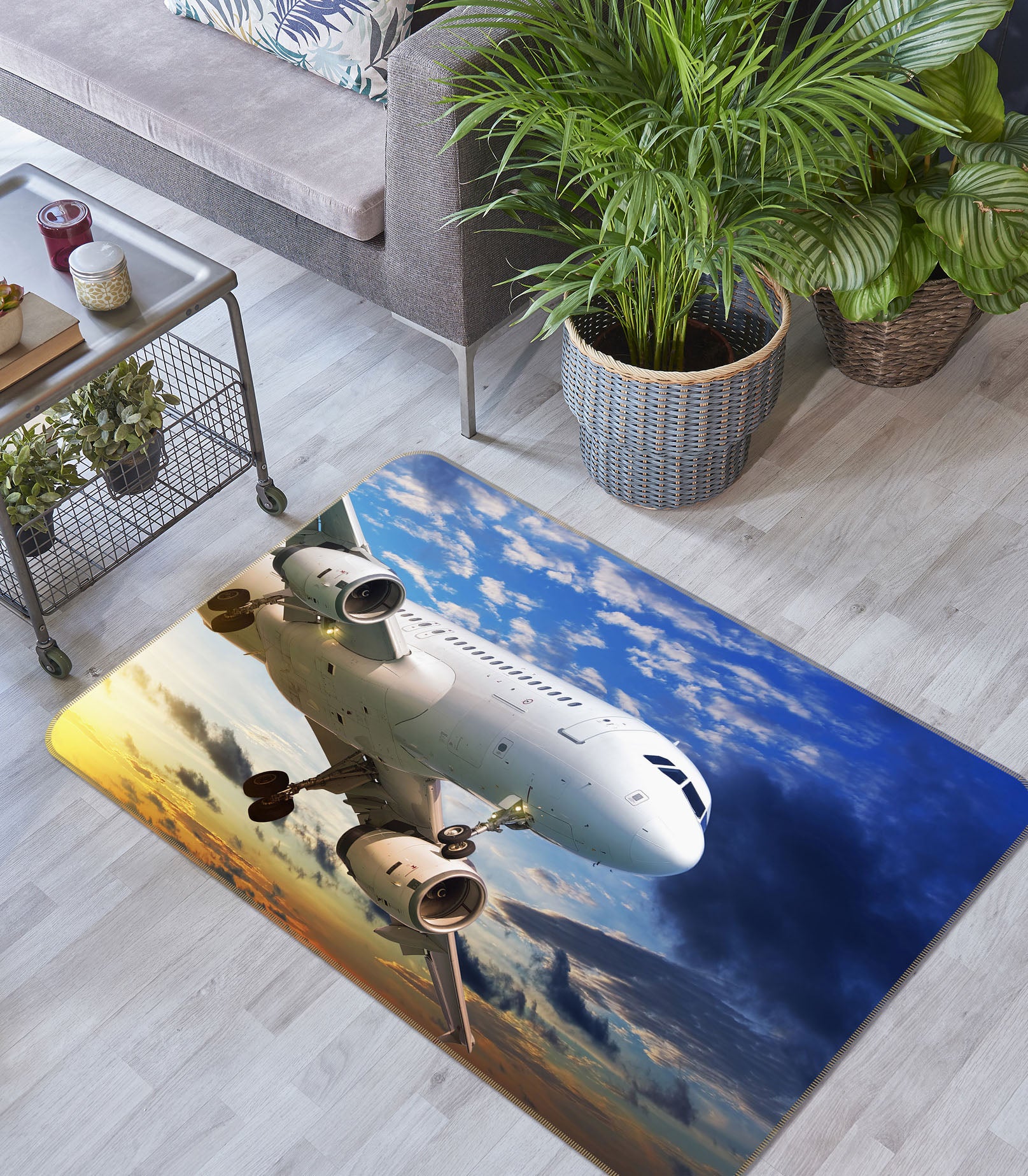 3D Sky Aircraft 42075 Vehicle Non Slip Rug Mat