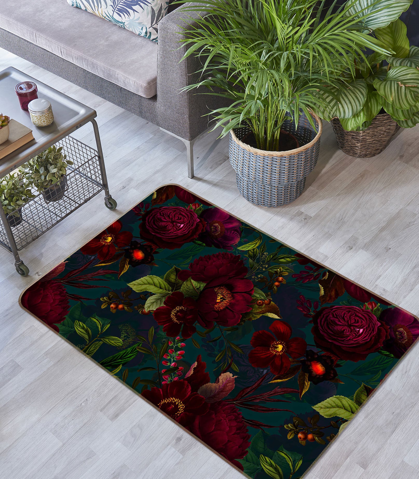 3D Quiet Flower 174 Uta Naumann Rug Non Slip Rug Mat