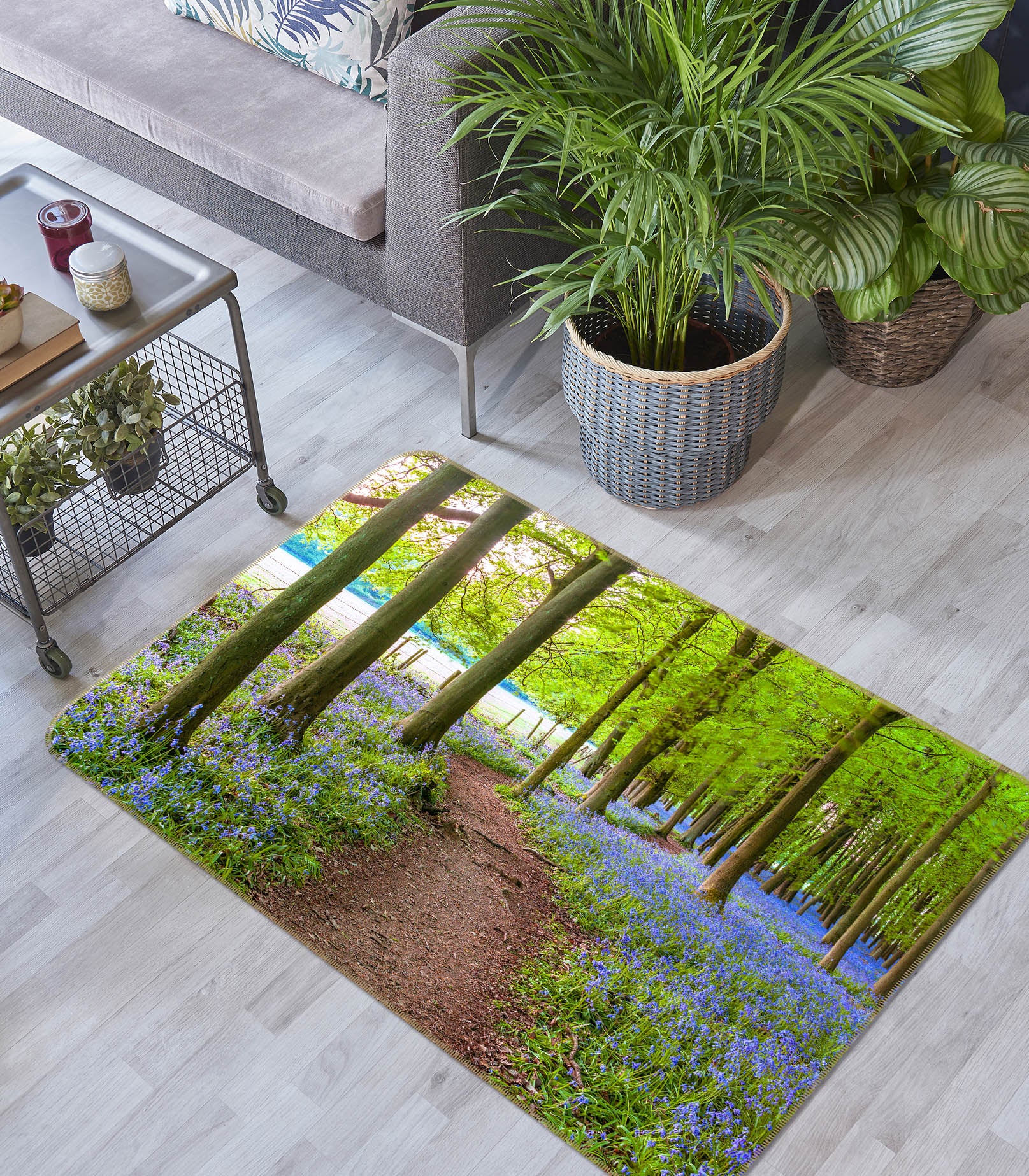 3D Forest Path 83201 Assaf Frank Rug Non Slip Rug Mat