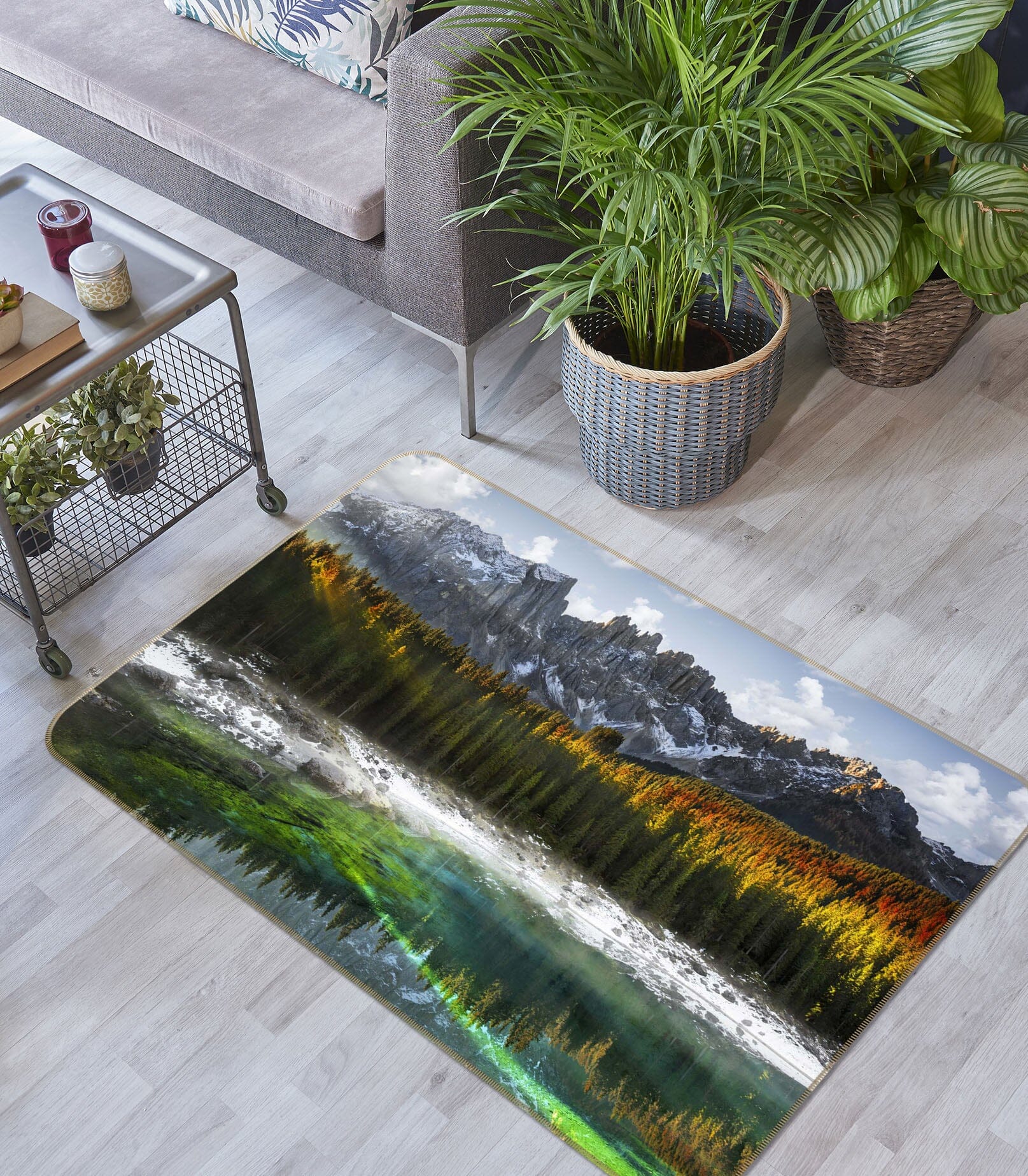 3D Forest Lake 1067 Marco Carmassi Rug Non Slip Rug Mat Mat AJ Creativity Home 