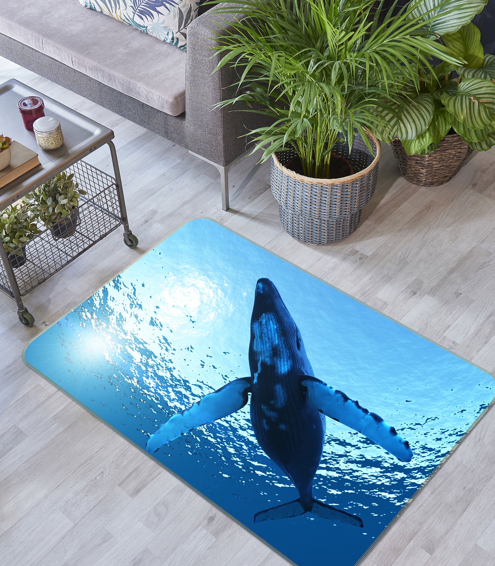 3D Whale 38146 Animal Non Slip Rug Mat