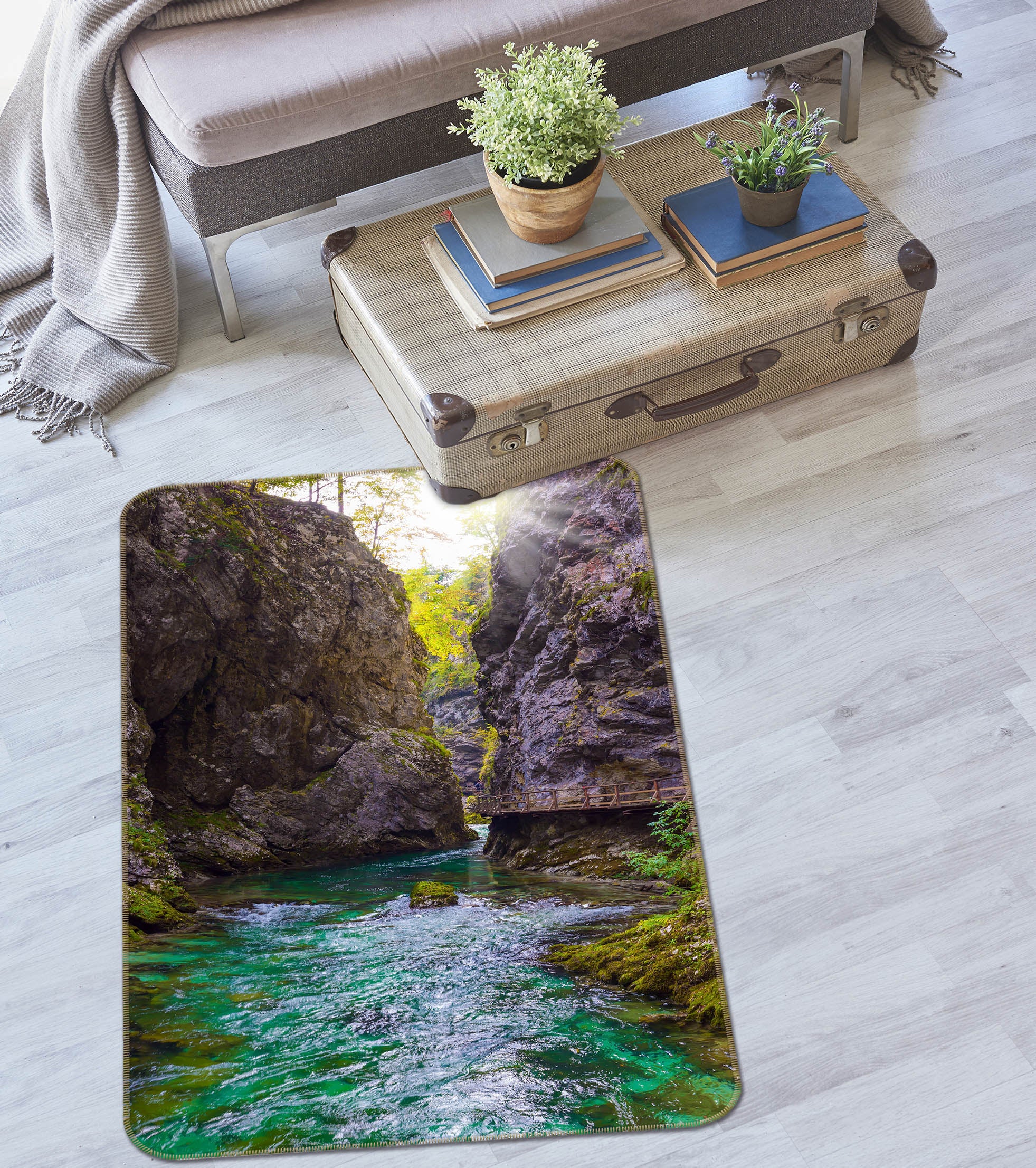 3D Lake Water 26061 Non Slip Rug Mat