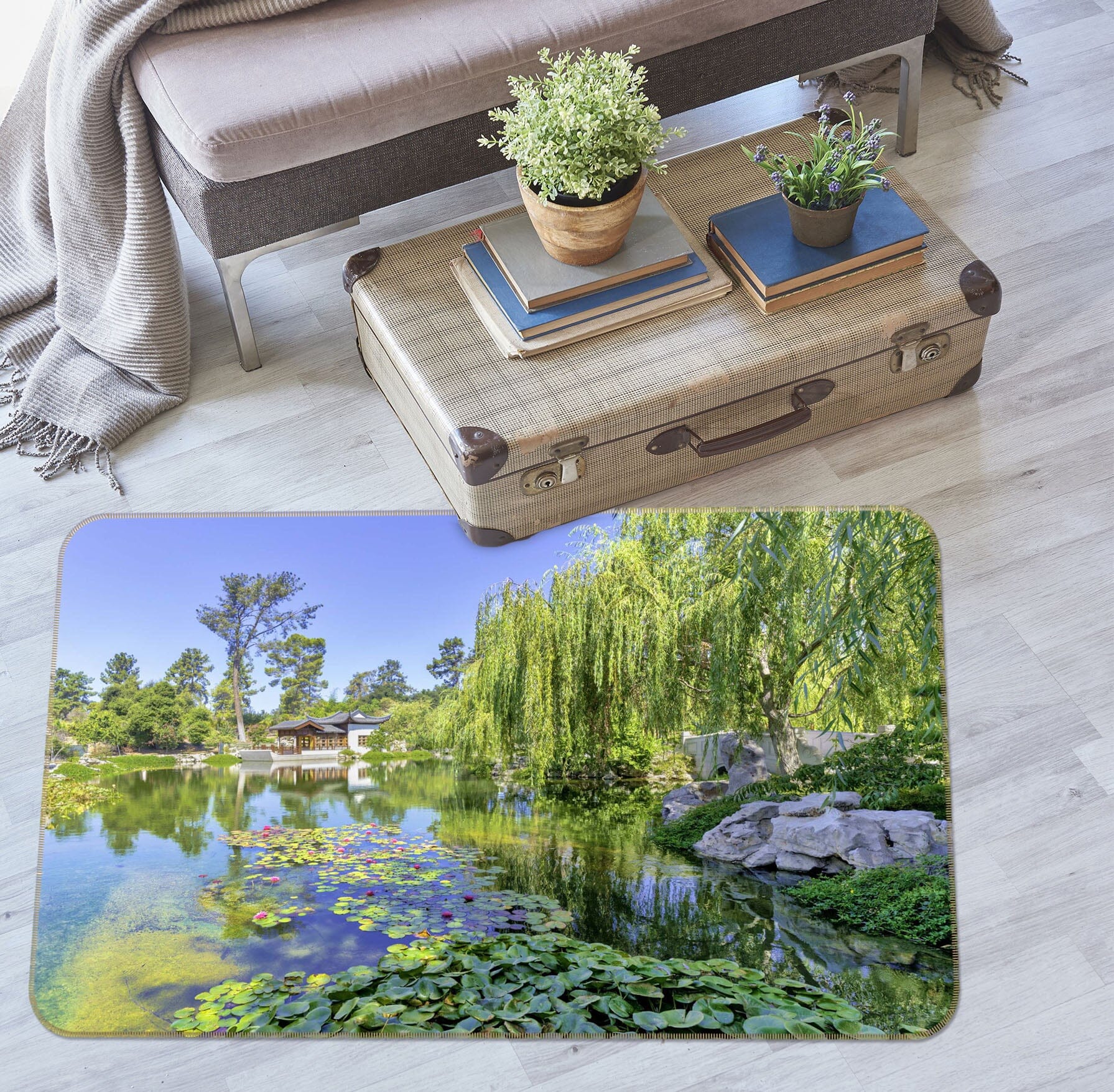 3D Summer Park 1081 Marco Carmassi Rug Non Slip Rug Mat Mat AJ Creativity Home 