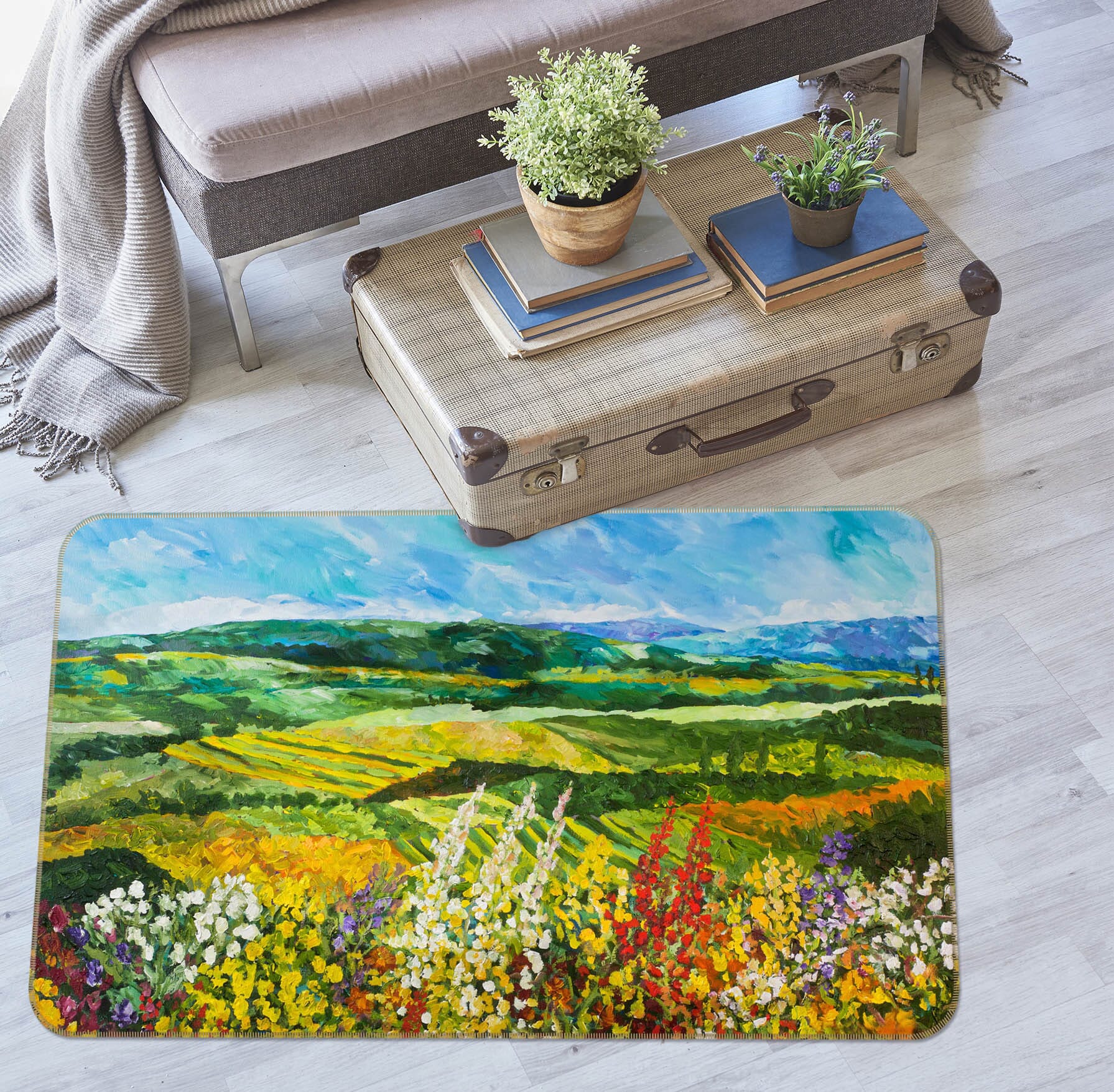 3D Hanada 1003 Allan P. Friedlander Rug Non Slip Rug Mat Mat AJ Creativity Home 