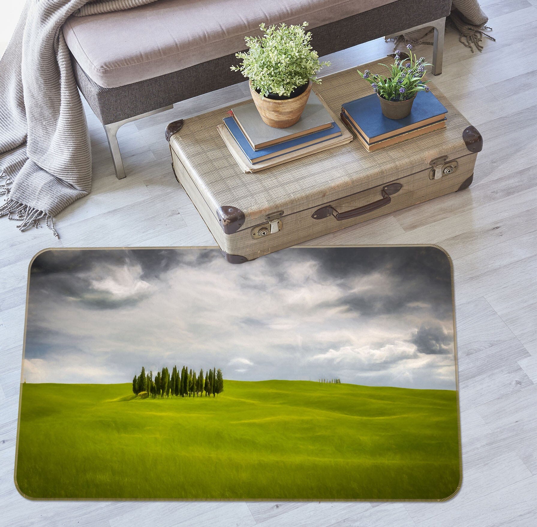 3D Green Grassland 1093 Marco Carmassi Rug Non Slip Rug Mat Mat AJ Creativity Home 