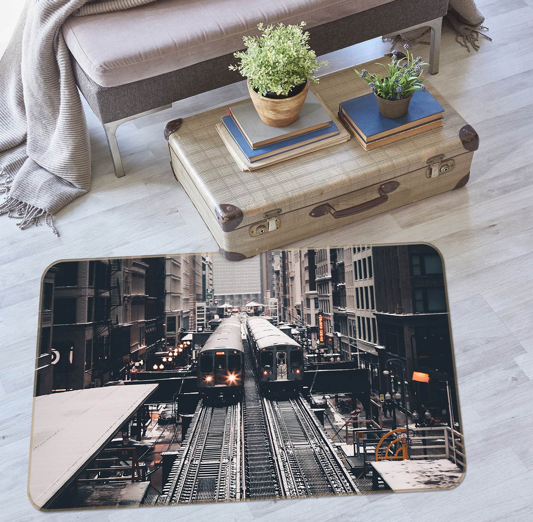 3D House Train 42087 Vehicle Non Slip Rug Mat