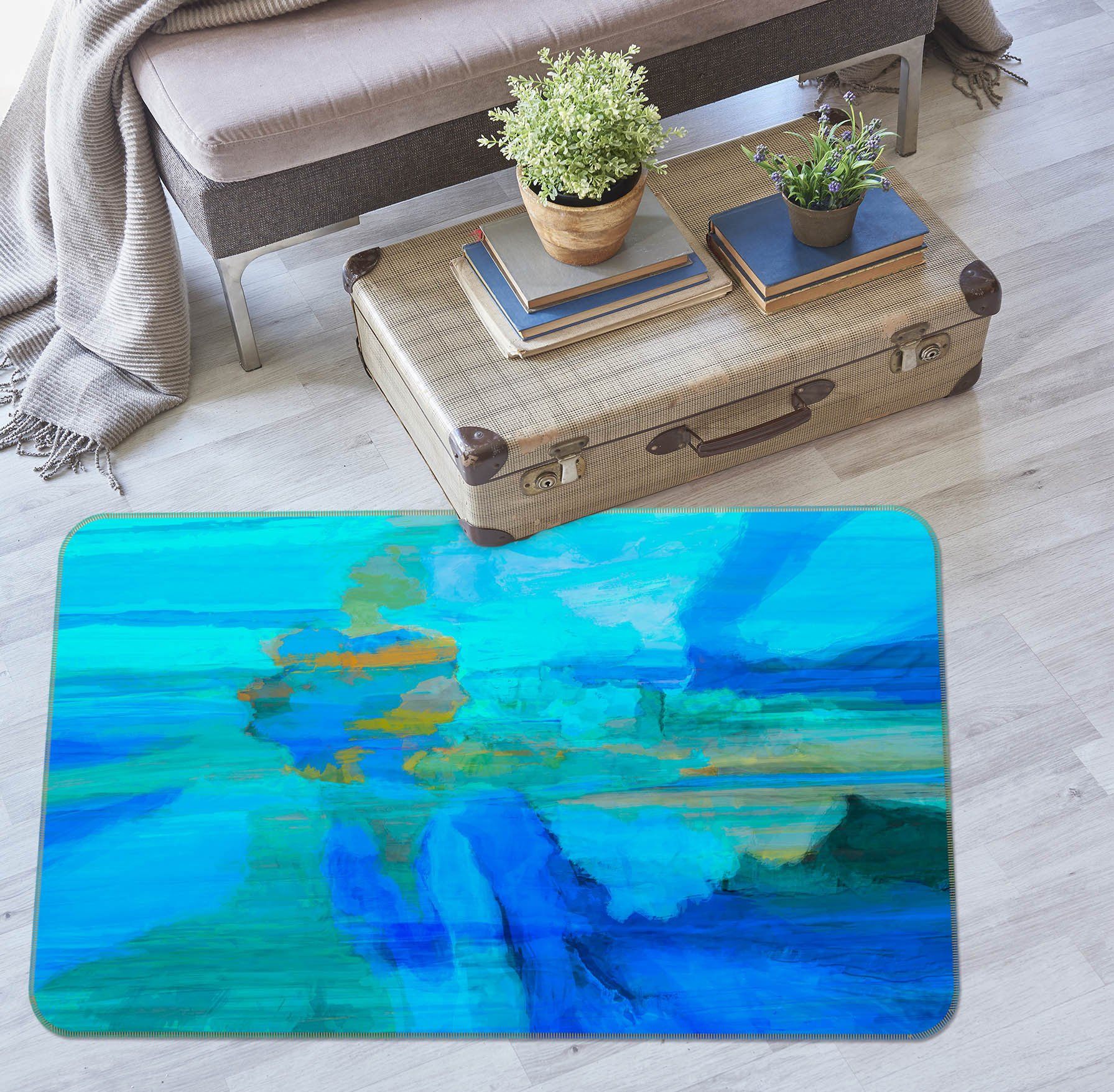 3D Blue Sea 1012 Michael Tienhaara Rug Non Slip Rug Mat Mat AJ Creativity Home 