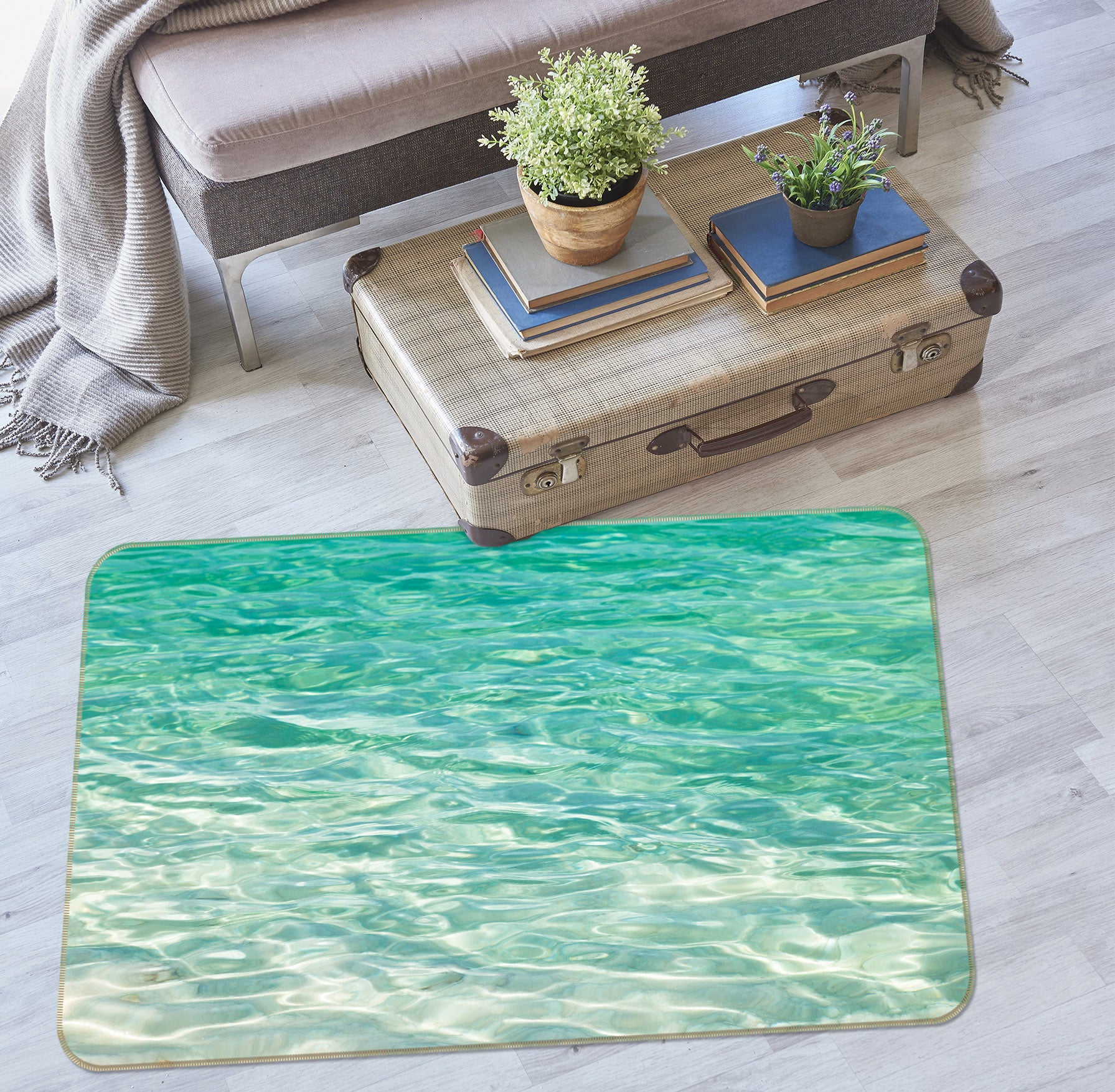 3D Ocean 83239 Assaf Frank Rug Non Slip Rug Mat