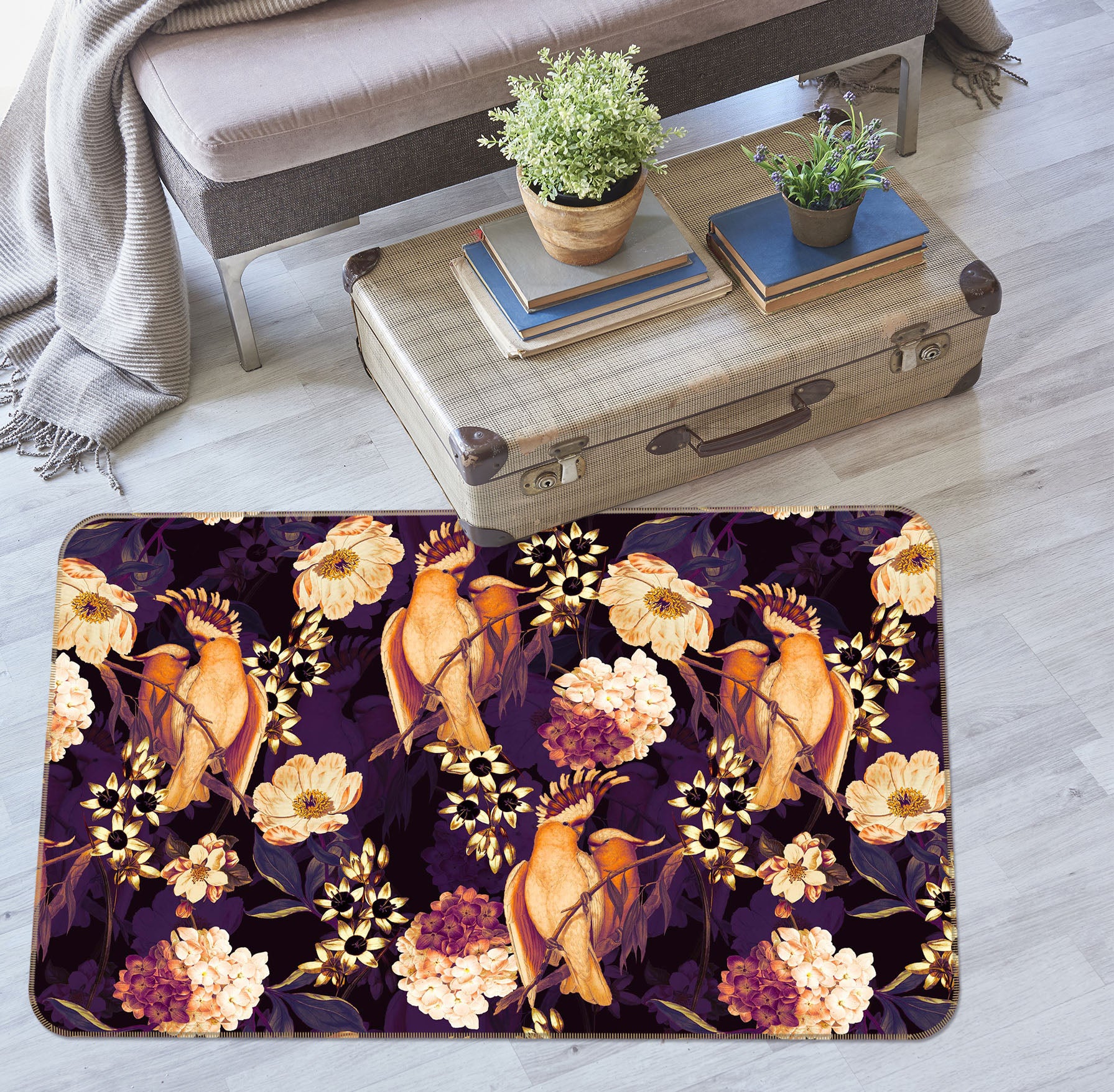 3D Evening Light 111 Uta Naumann Rug Non Slip Rug Mat