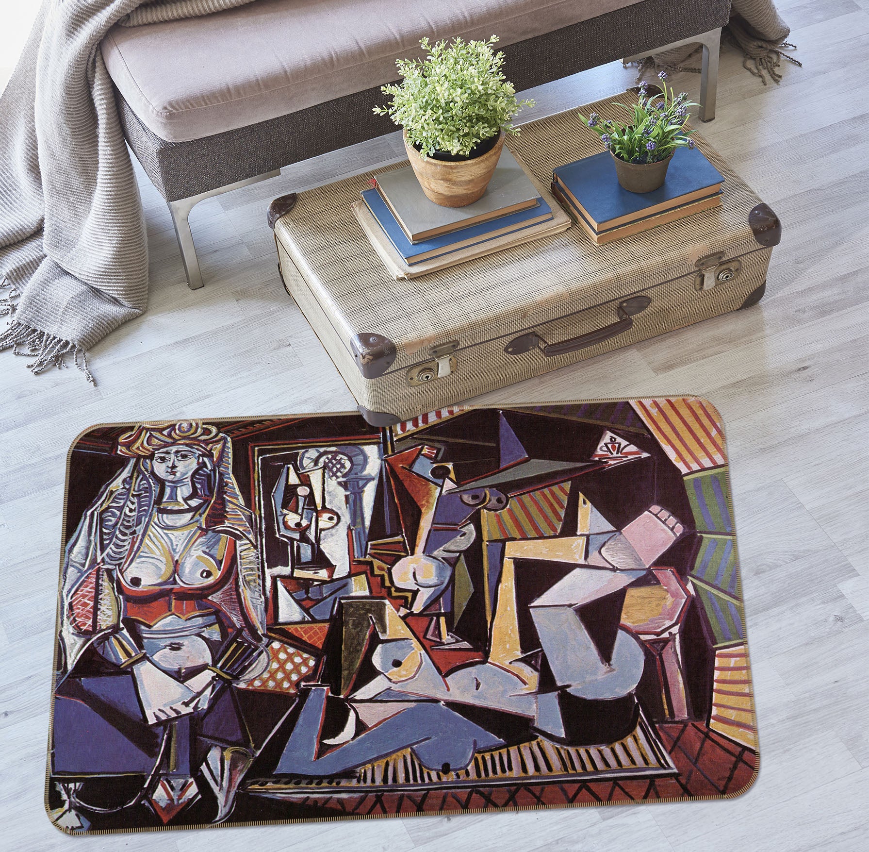 3D Abstract Pattern 33141 Non Slip Rug Mat