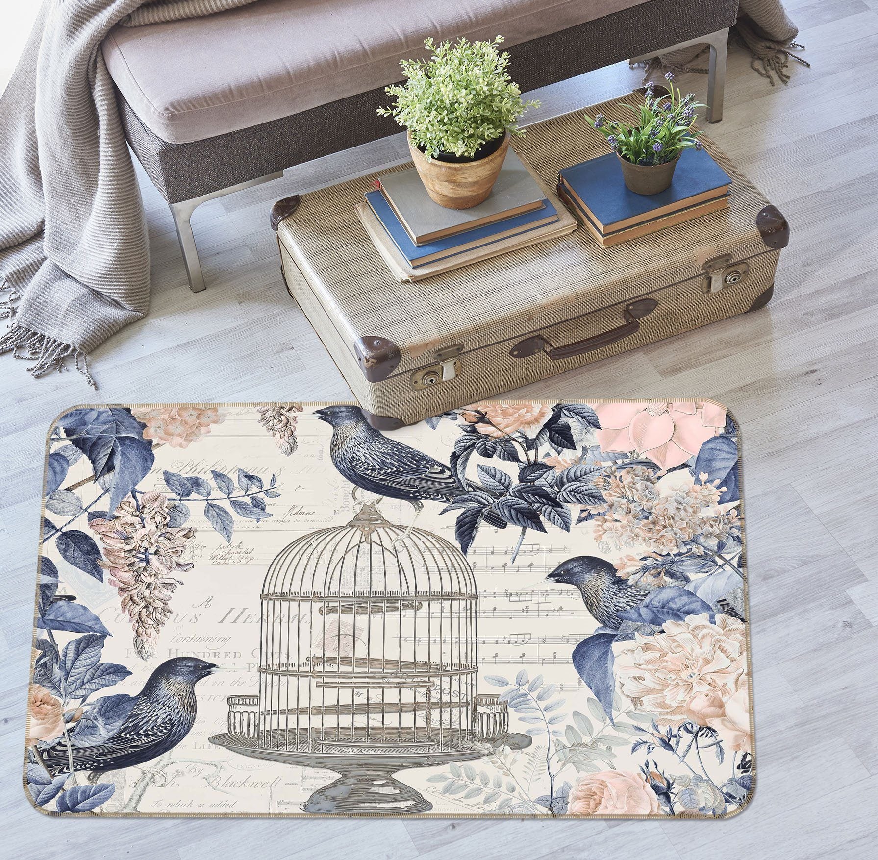 3D Bird Freedom 1006 Andrea haase Rug Non Slip Rug Mat Mat AJ Creativity Home 