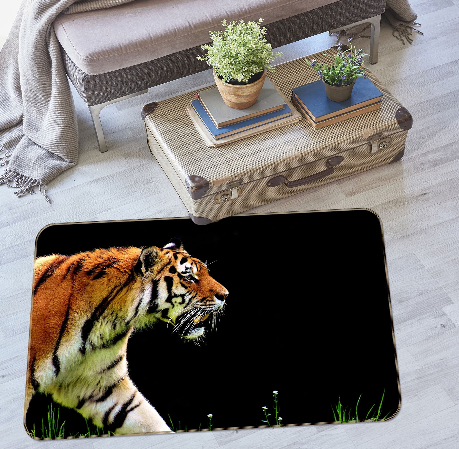 3D Tiger 69025 Animal Non Slip Rug Mat